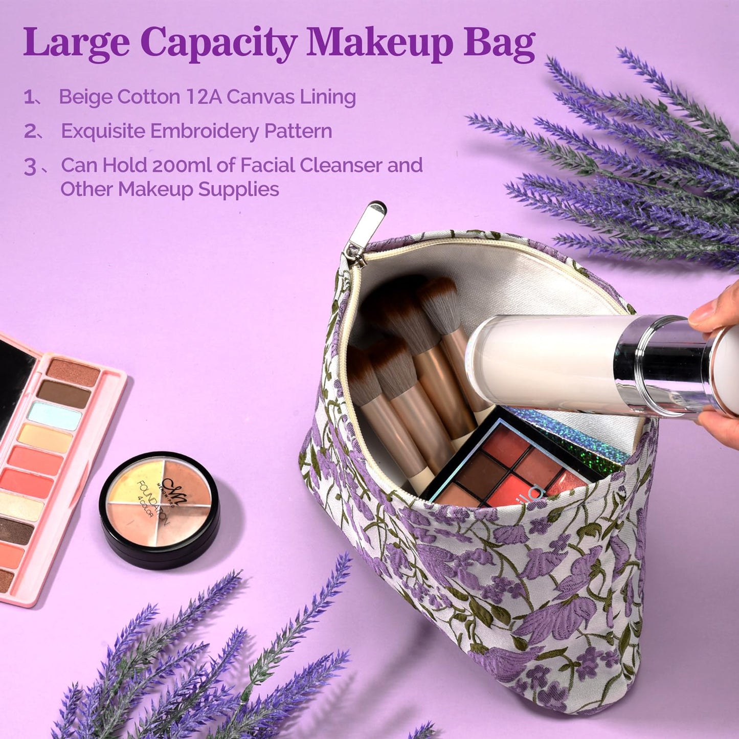 Birthday Gifts for Women, Unique Gifts for Wedding,Christmas, Happy Birthday, Relaxing Purple Gift for Mom Her Wife Sister Girlfriend Daughter Friendship, Self Care Gifts Basket Set for Women