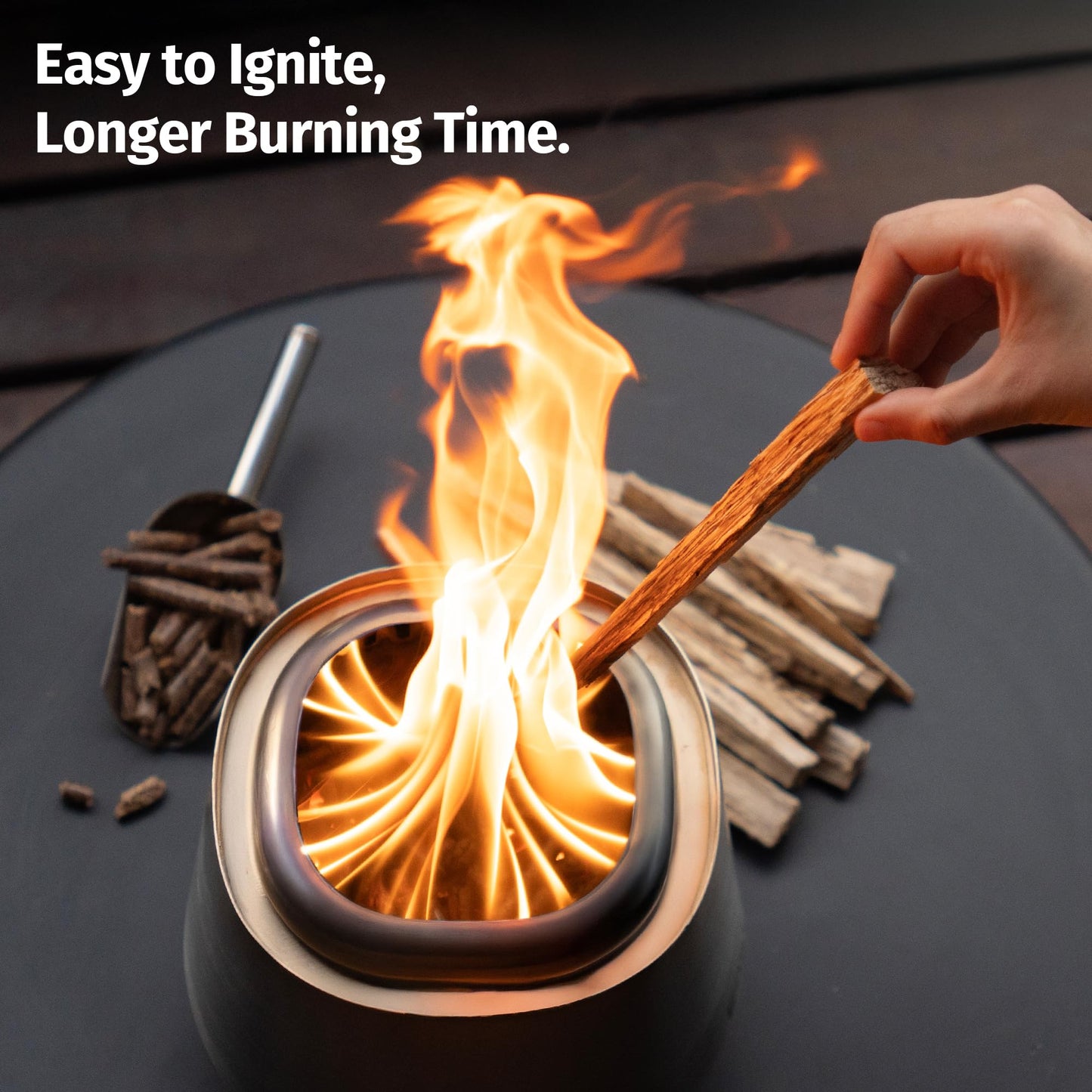 EAST OAK Smokeless Tabletop Fire Pit