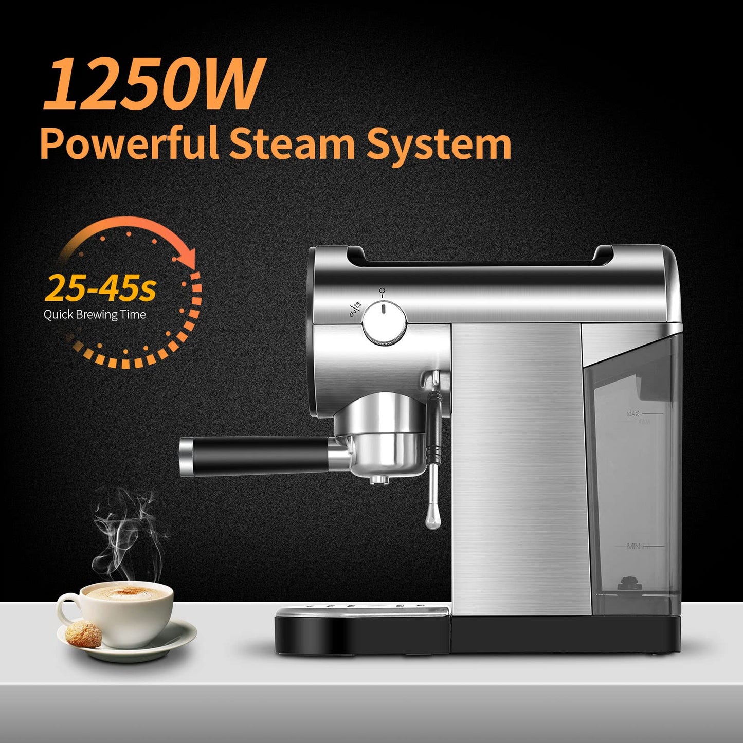 ILAVIE 20Bar Espresso Machine with Steamer