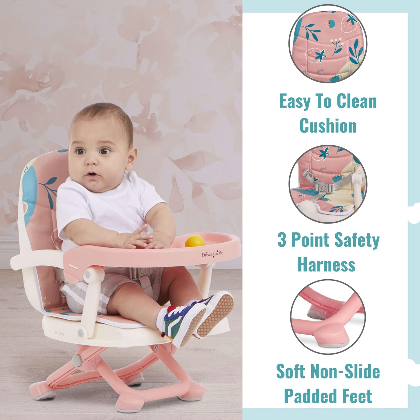 Dream On Me 3-in-1 Booster Seat with Tray