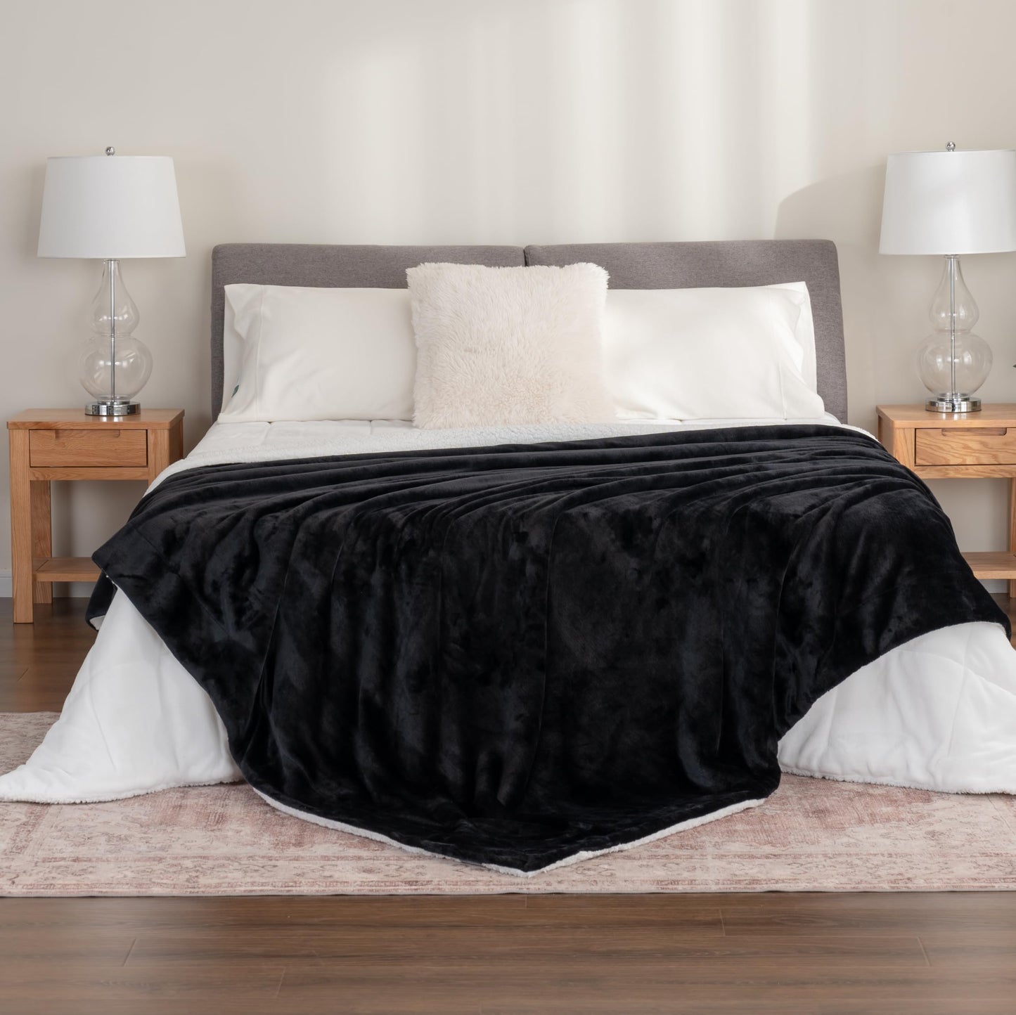 Berkshire Blanket Sherpa Fleece Reversible Blanket