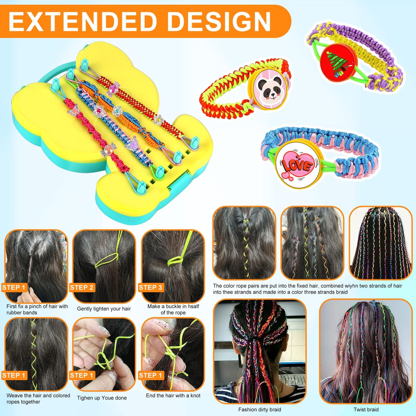 Friendship Bracelet Making Kit for Kids