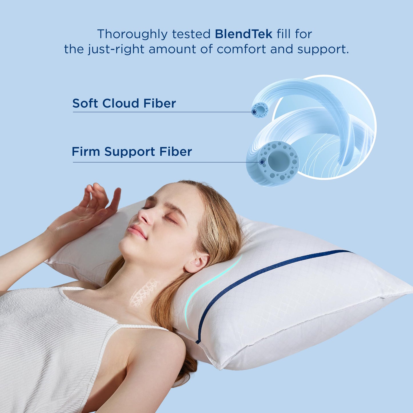Bedsure Hotel Pillows King Size Set of 2 - Luxury King Pillows 2 Pack, Fluffy Twin Bed Pillows for Sleeping with Breathable Cover Soft & Supportive Pillows for Side, Back or Stomach Sleepers