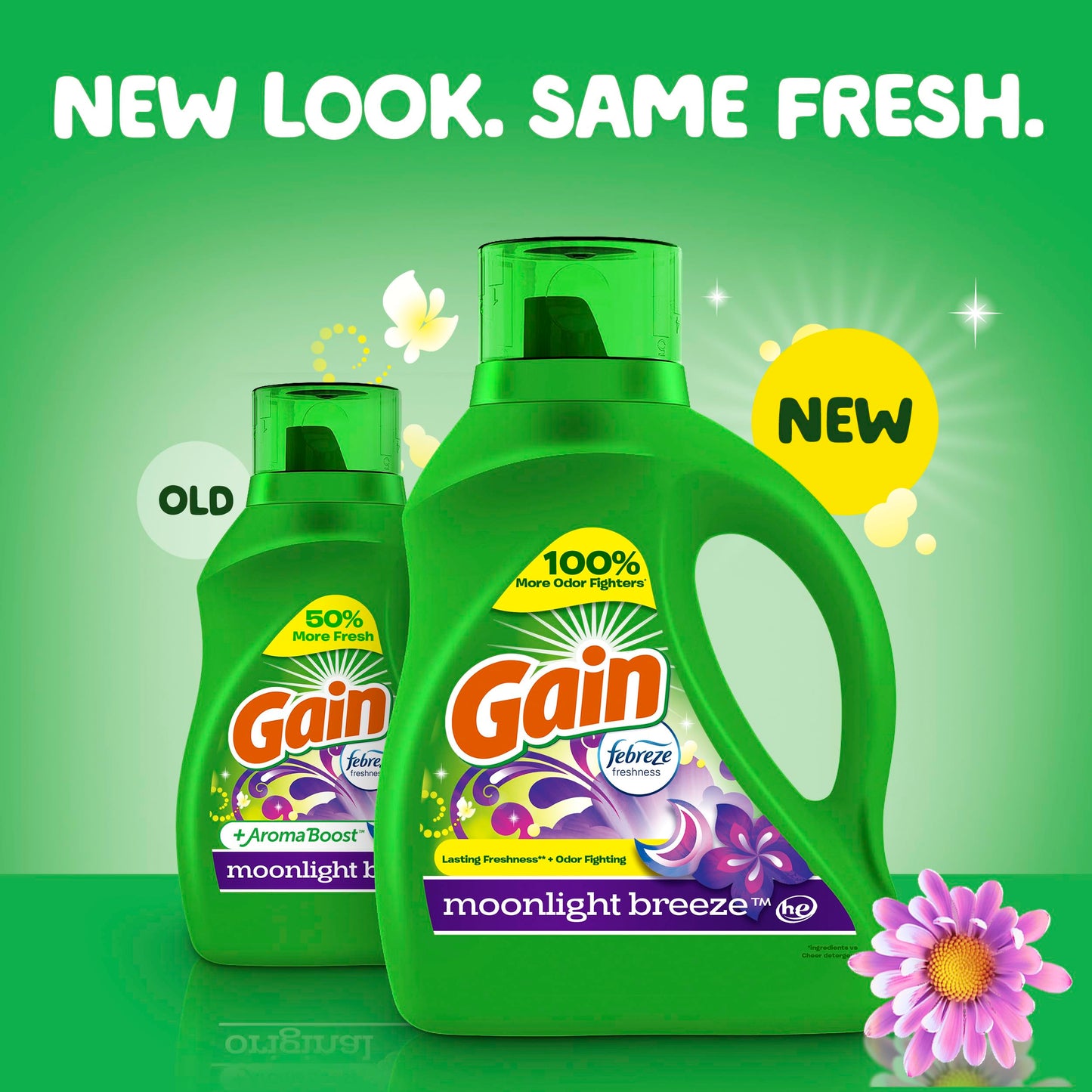 Gain Liquid Laundry Detergent, Moonlight Breeze, 107 Loads