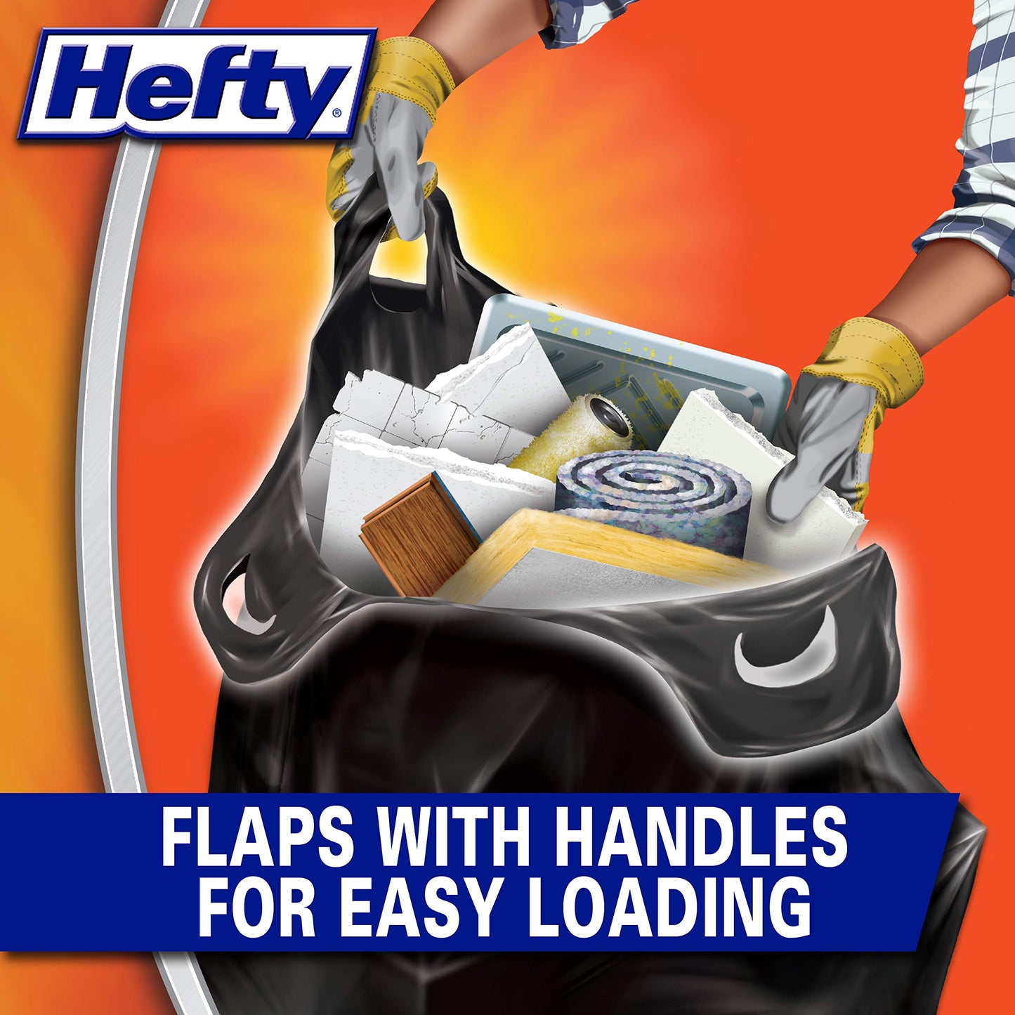 Hefty 42 Gallon Heavy Duty Trash Bags, 26 Count