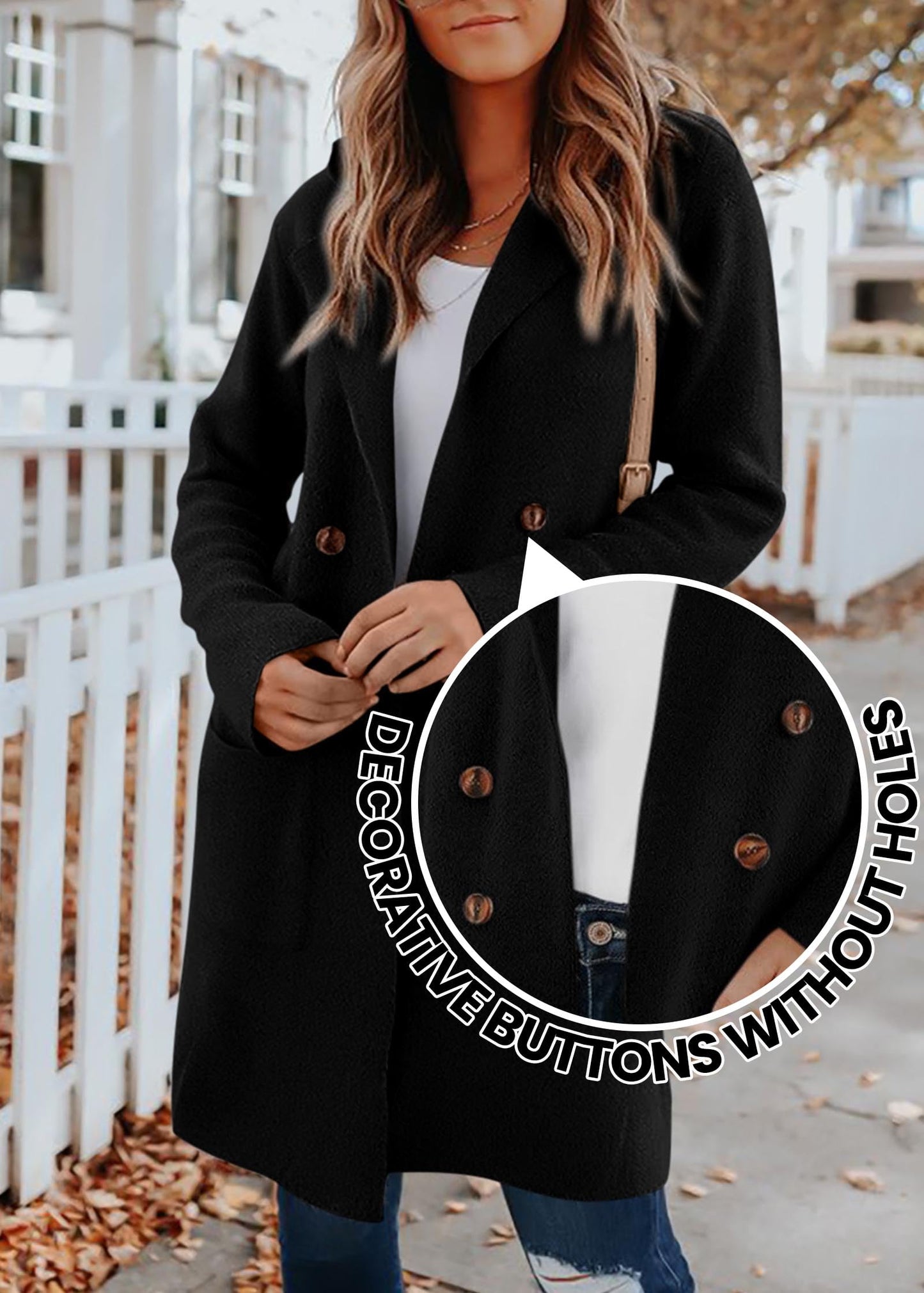 KIRUNDO Women's Thick Open Front Cardigan