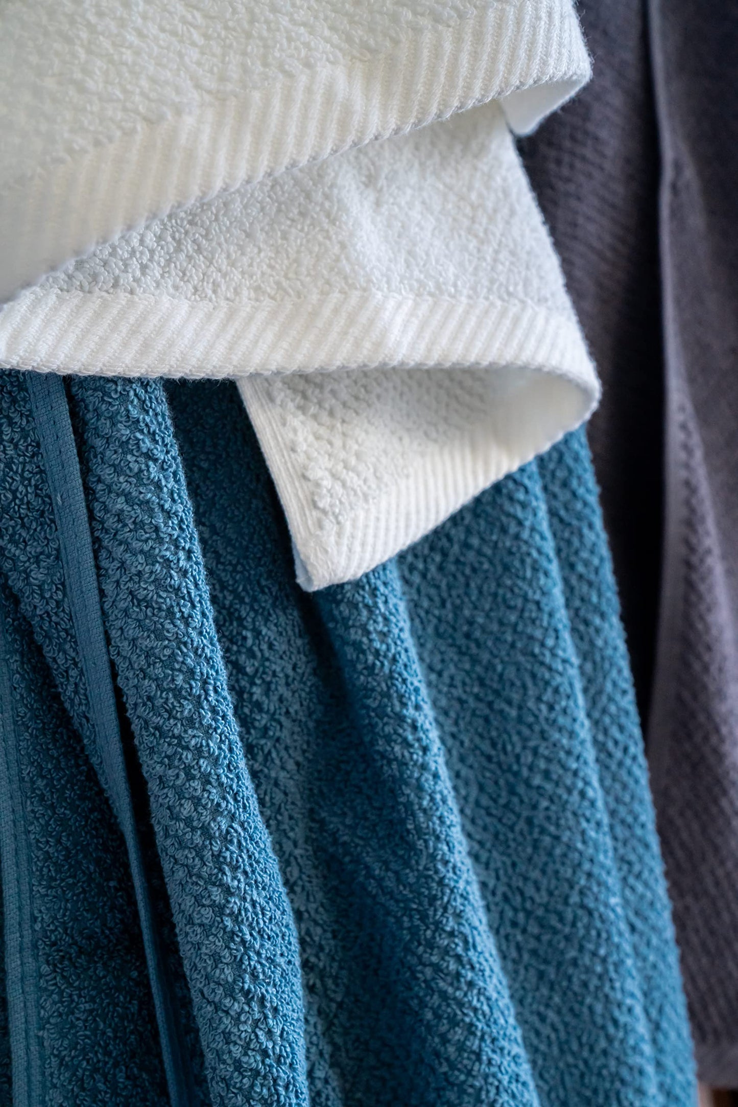 6-Piece Simpli-Magic Textured Bath Towel Set