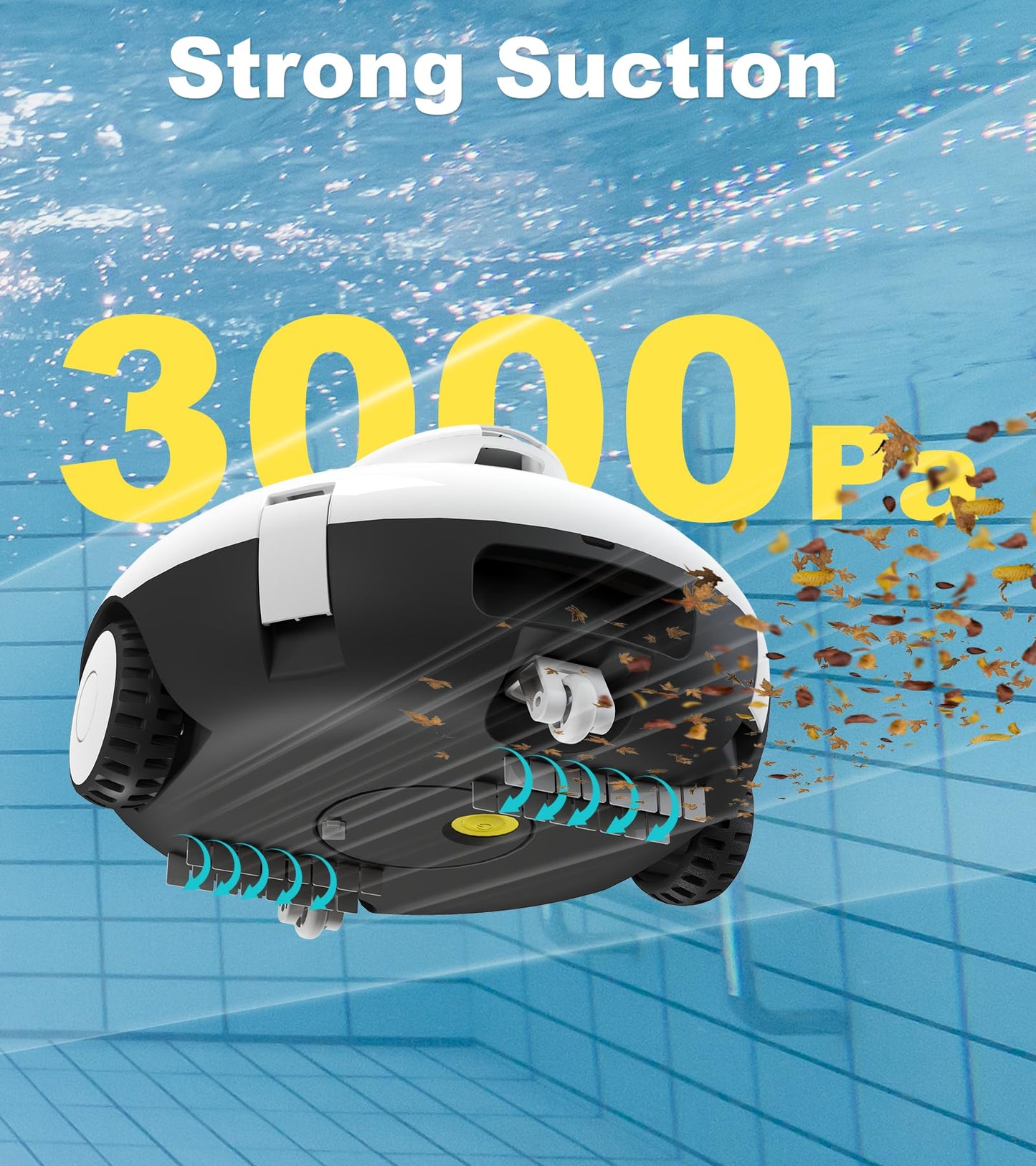 Cordless Robotic Pool Vacuum Cleaner by AQUVII