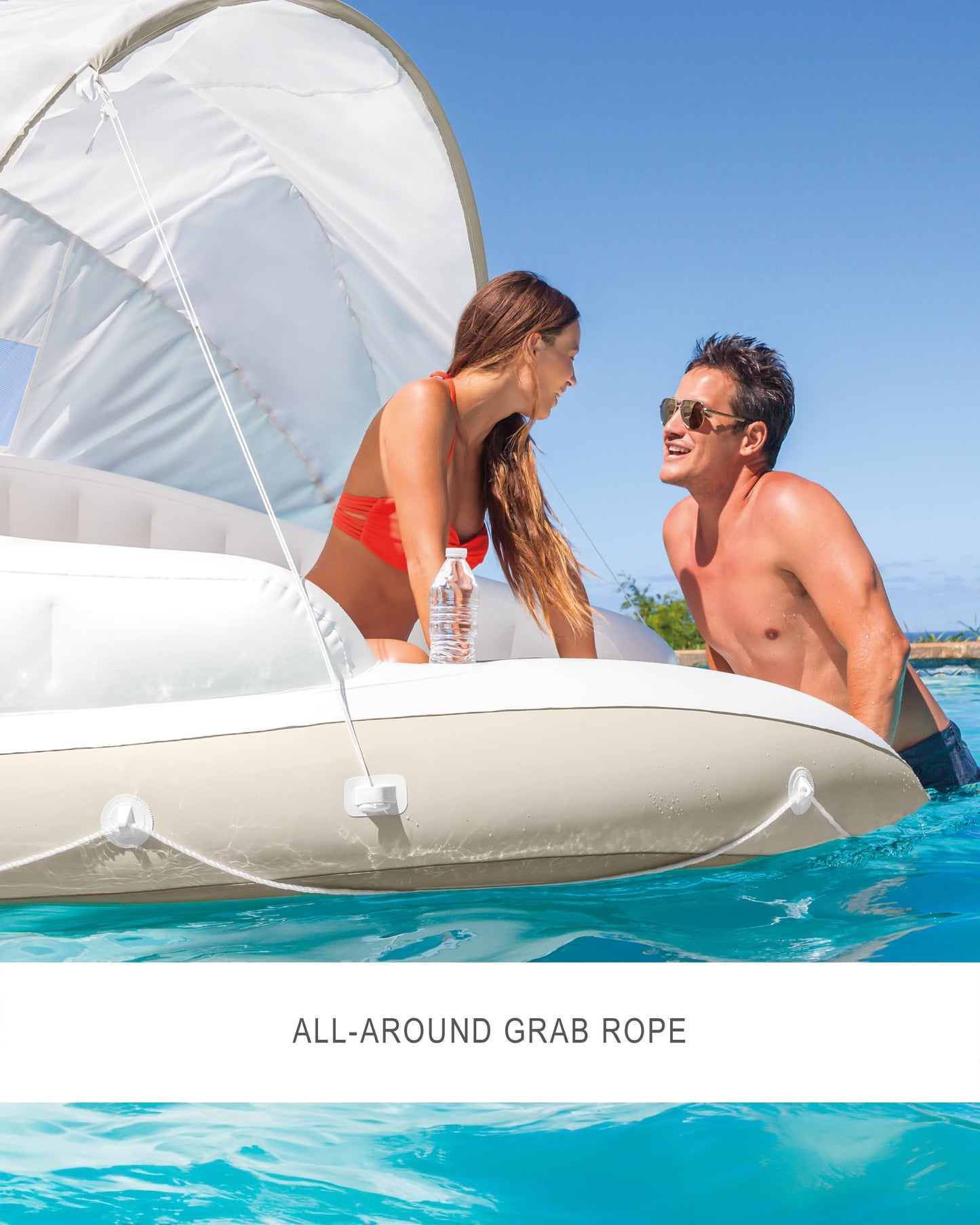 Intex Inflatable Canopy Island Pool Float