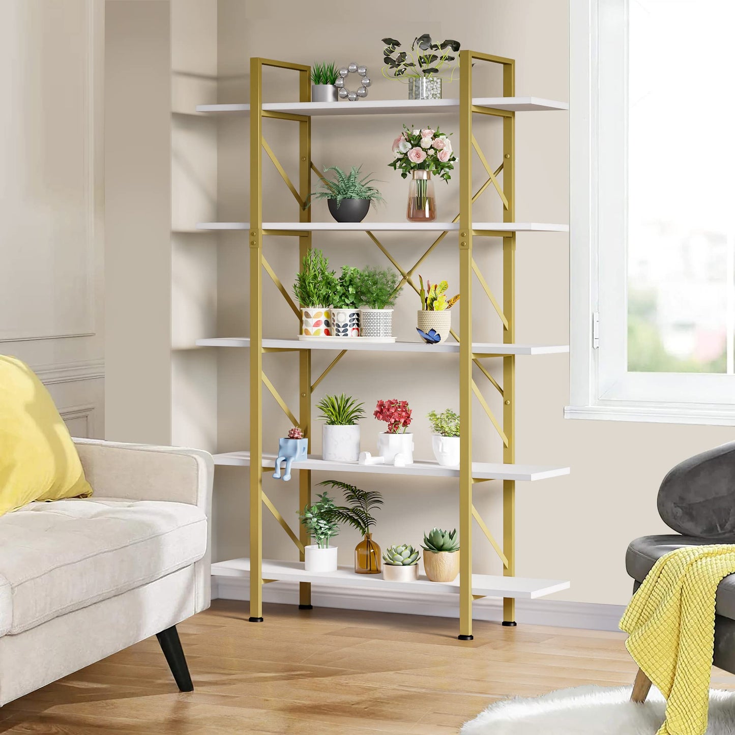 5-Tier YITAHOME Modern Bookshelf for Home Office