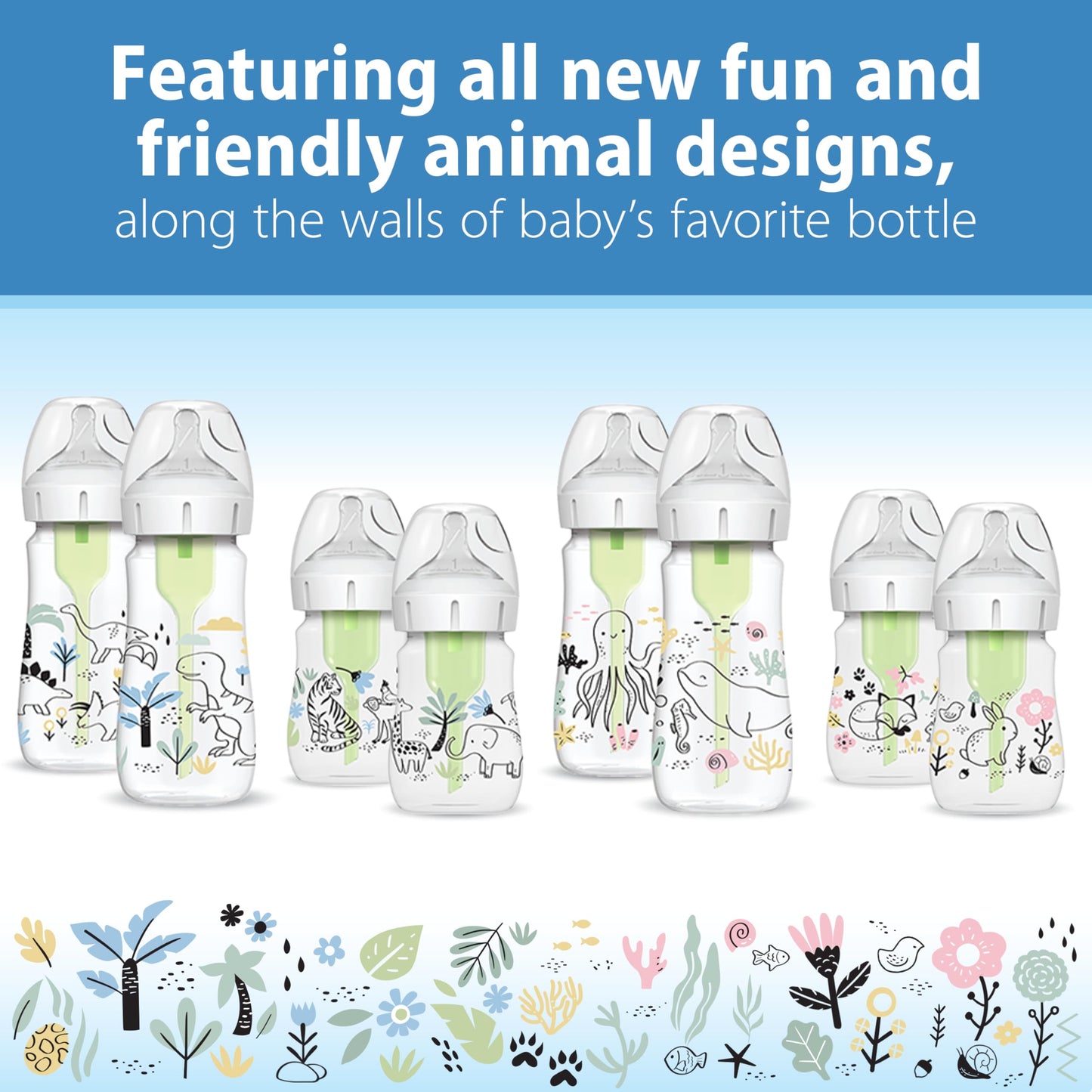 2-Pack Dr. Brown's Anti-Colic Baby Bottles