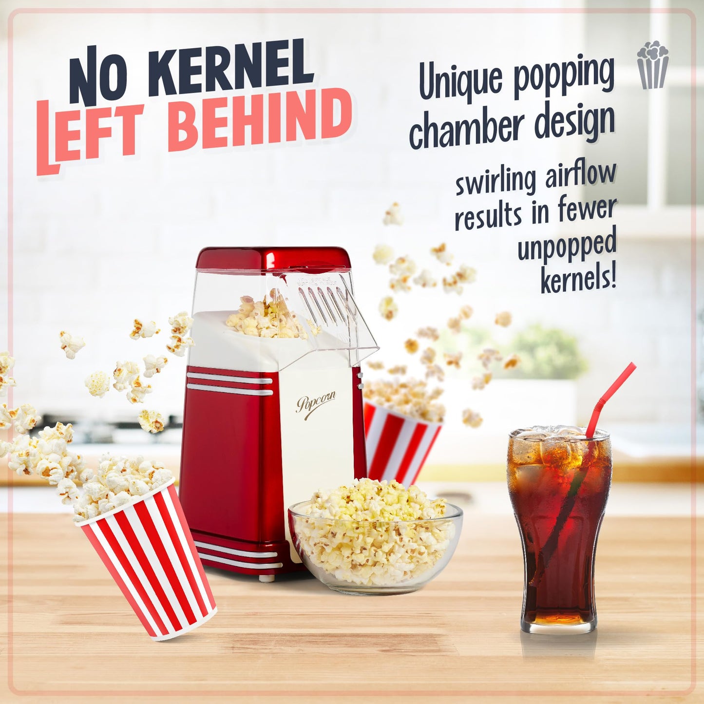 8-Cup Nostalgia Electric Popcorn Maker