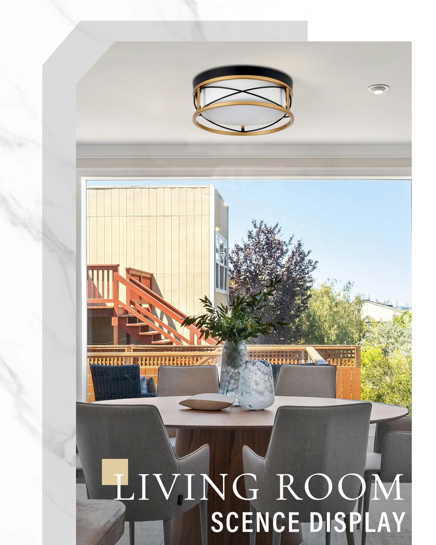 Flush Mount LED Ceiling Light by HANASS