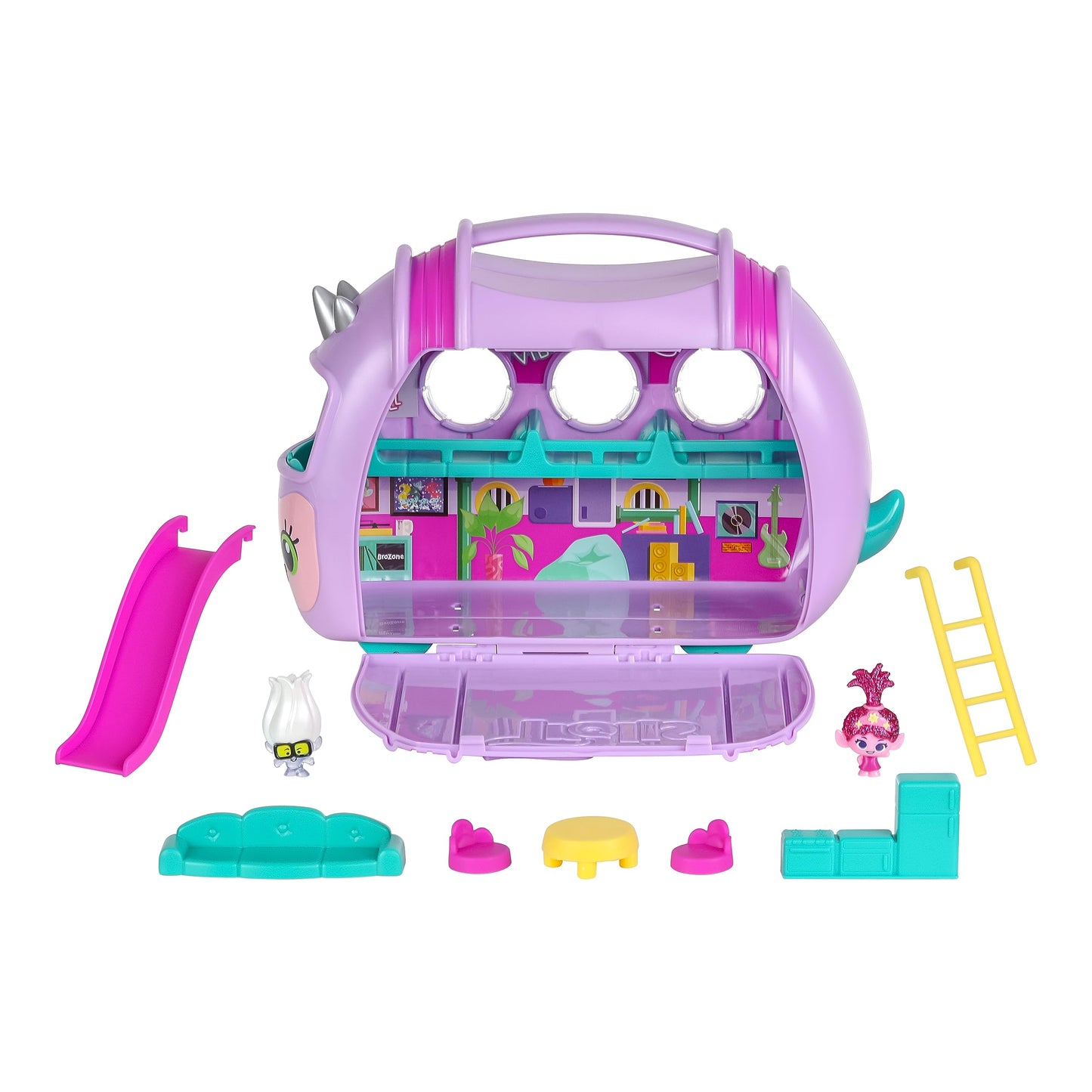 DREAMWORKS TROLLS 10 pc Mineez Playset with Case