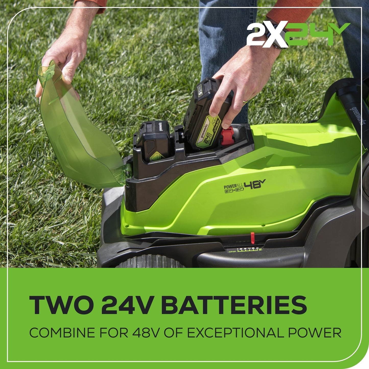 48V Greenworks 17" Brushless Cordless Lawn Mower