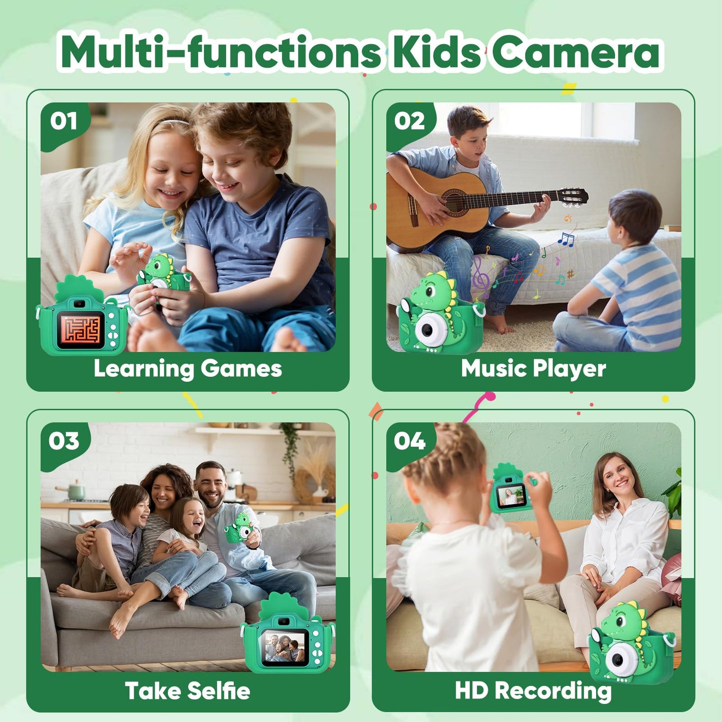 Kids Digital Camera with 32GB Card by VisionX