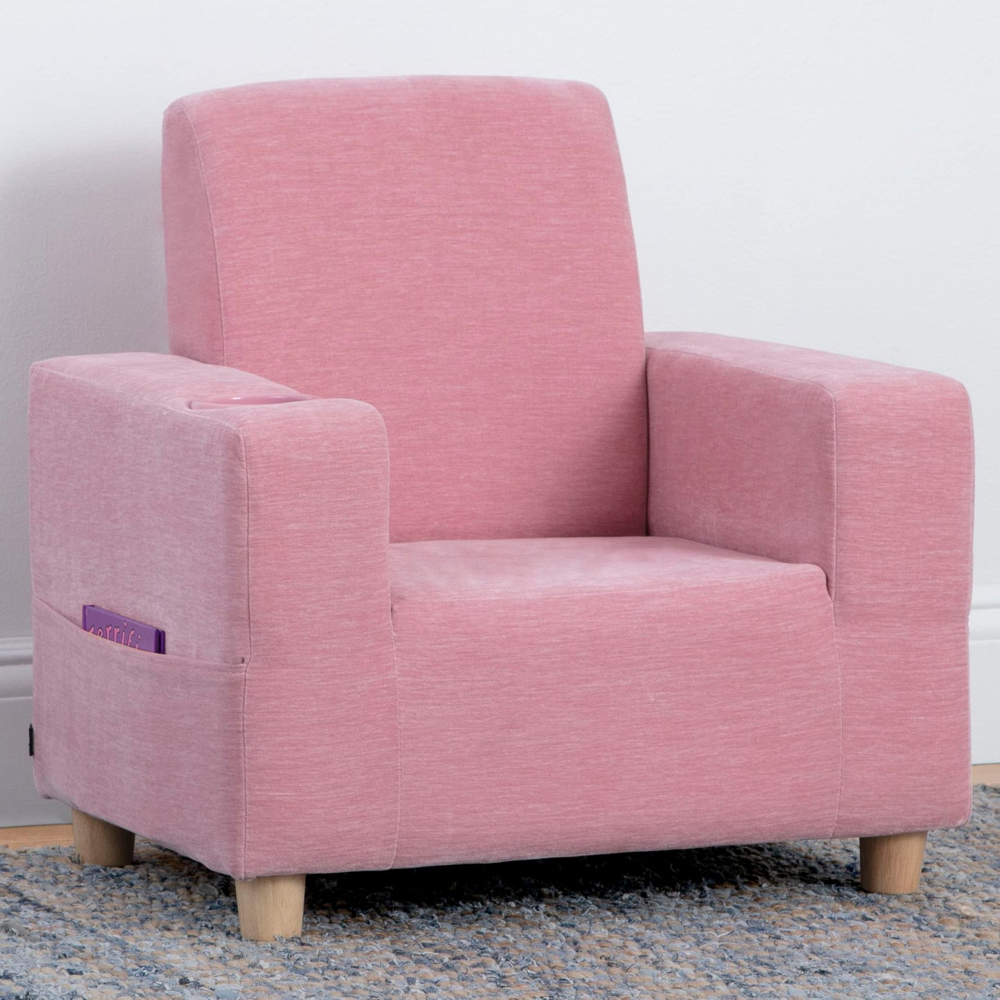 GAP GapKids Upholstered Chair, Blush