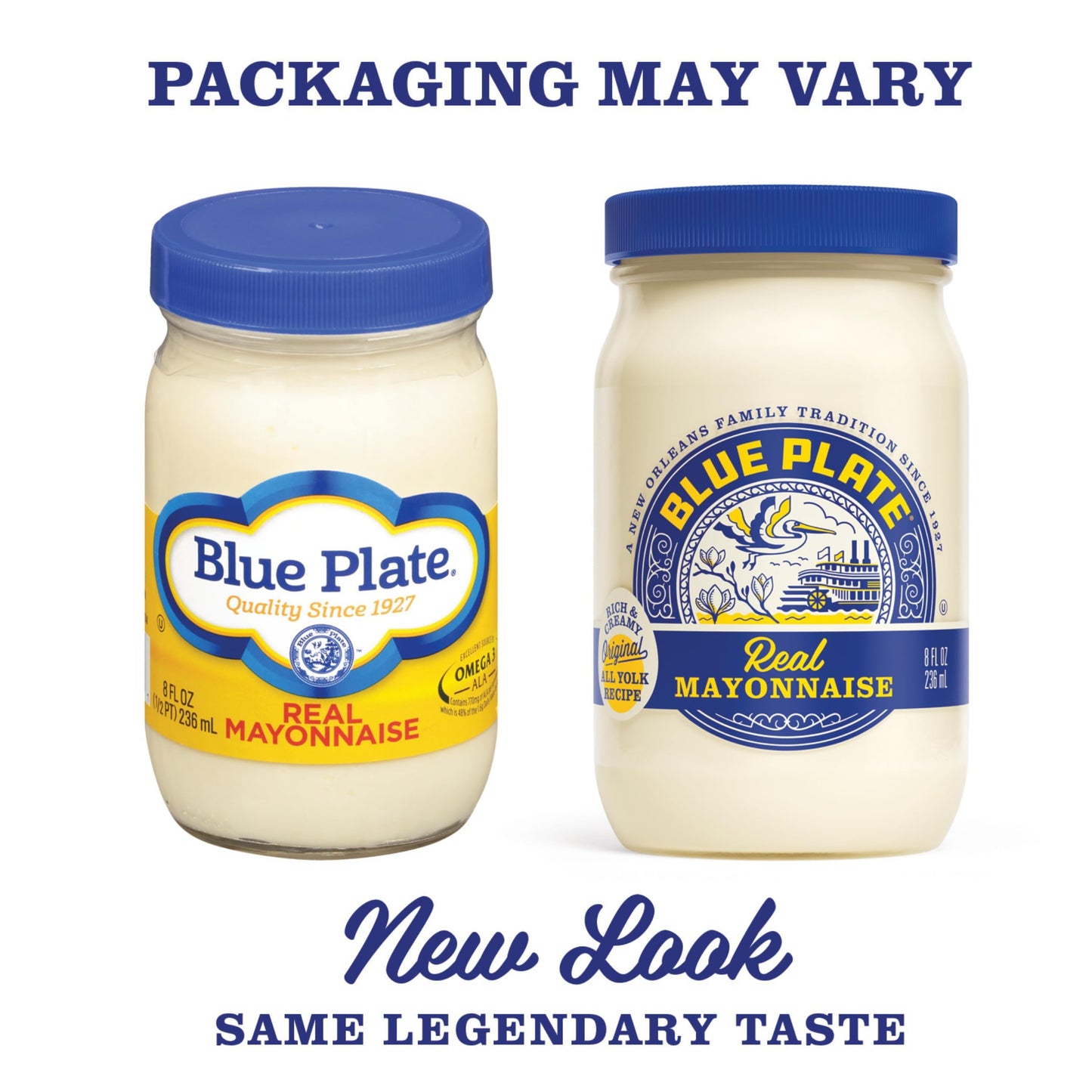 Blue Plate Real Mayonnaise, 8 oz Jar, Pack of 12