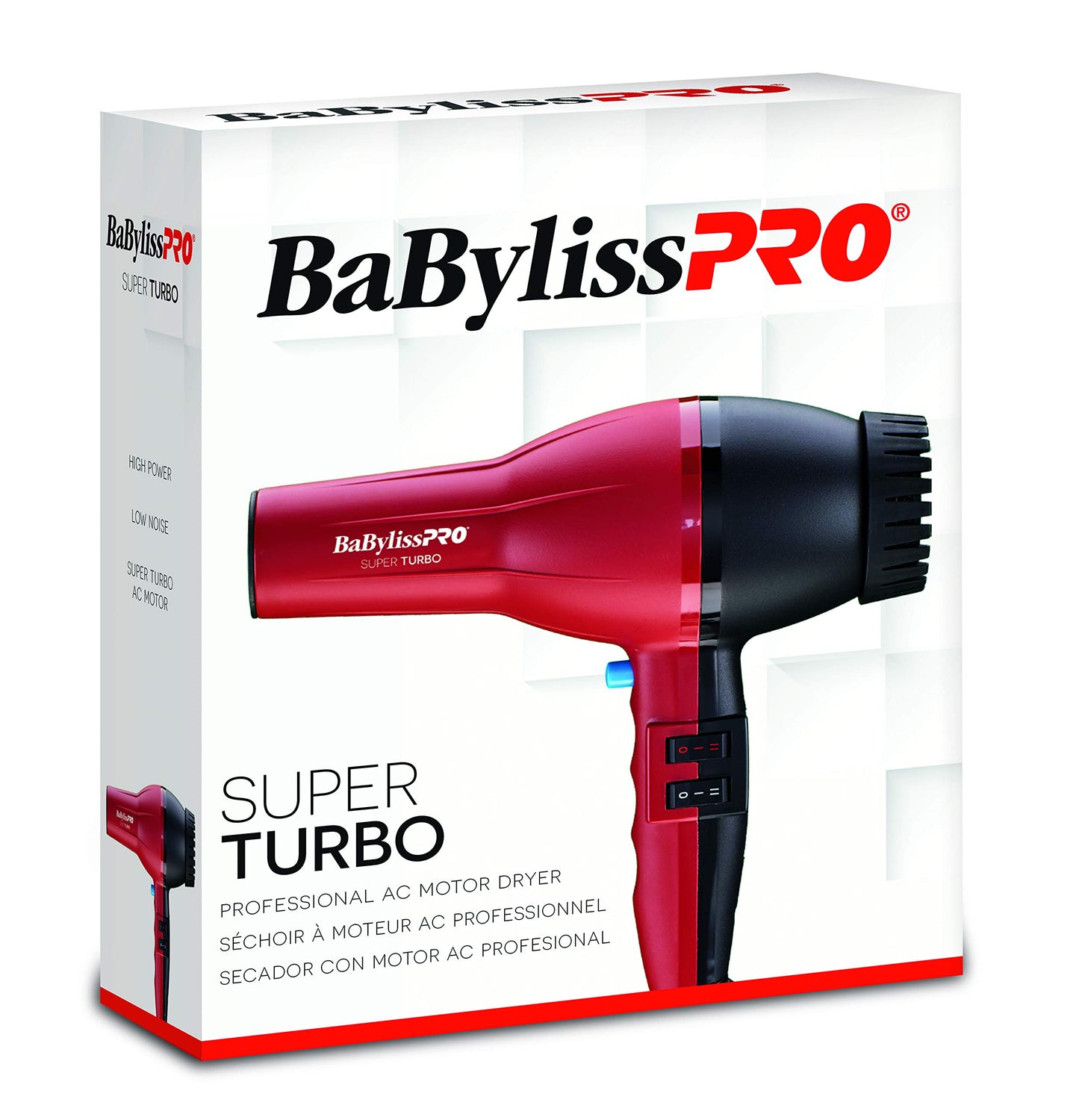BaBylissPRO 2000W Turbo Hair Dryer for Fast Drying