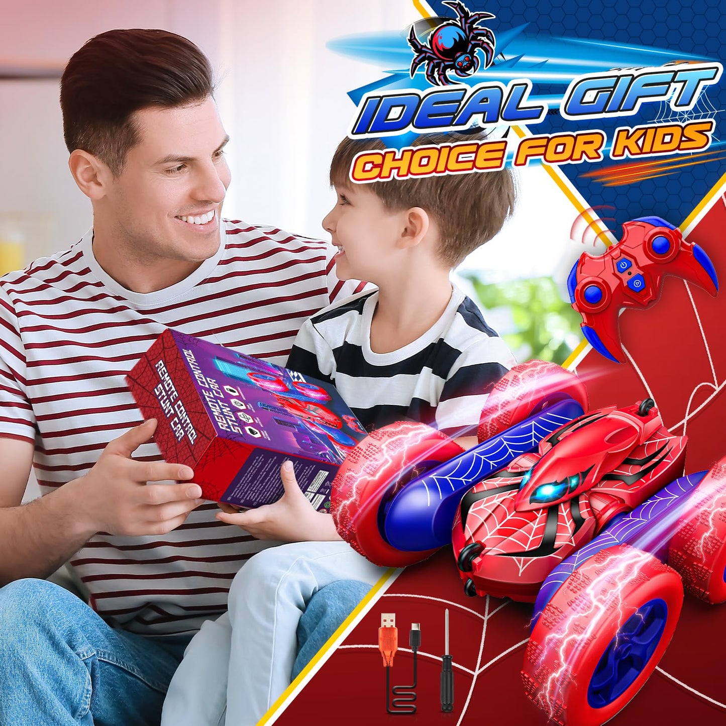 SYOKZEY 4WD RC Drift Car for Kids