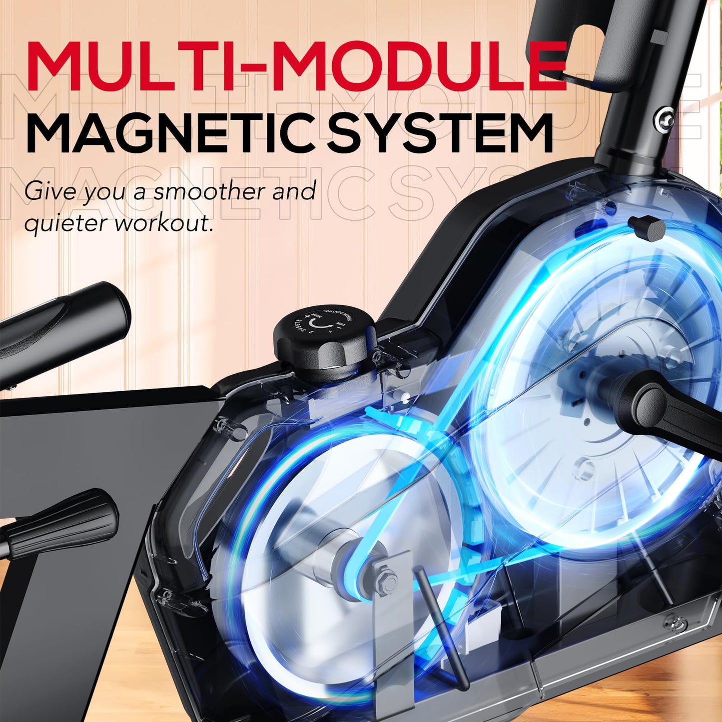 Recumbent Exercise Bike with Magnetic Resistance