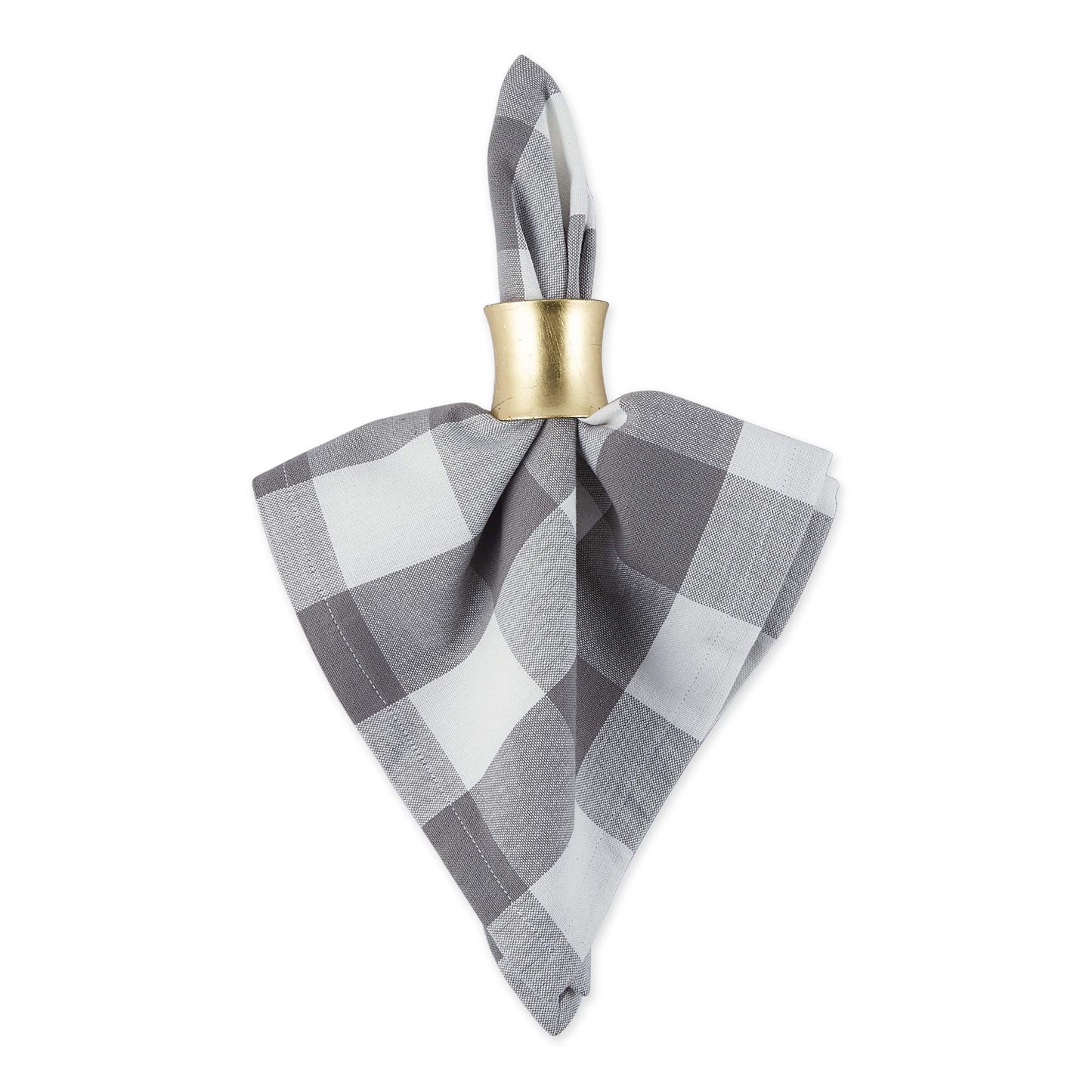 DII Gray & White Buffalo Check Napkin Set