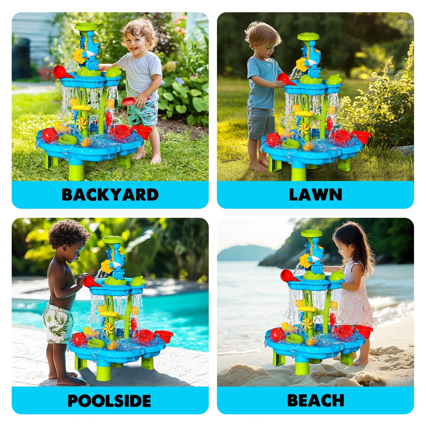 CozyBomB Water Play Table with Magnetic Fishing