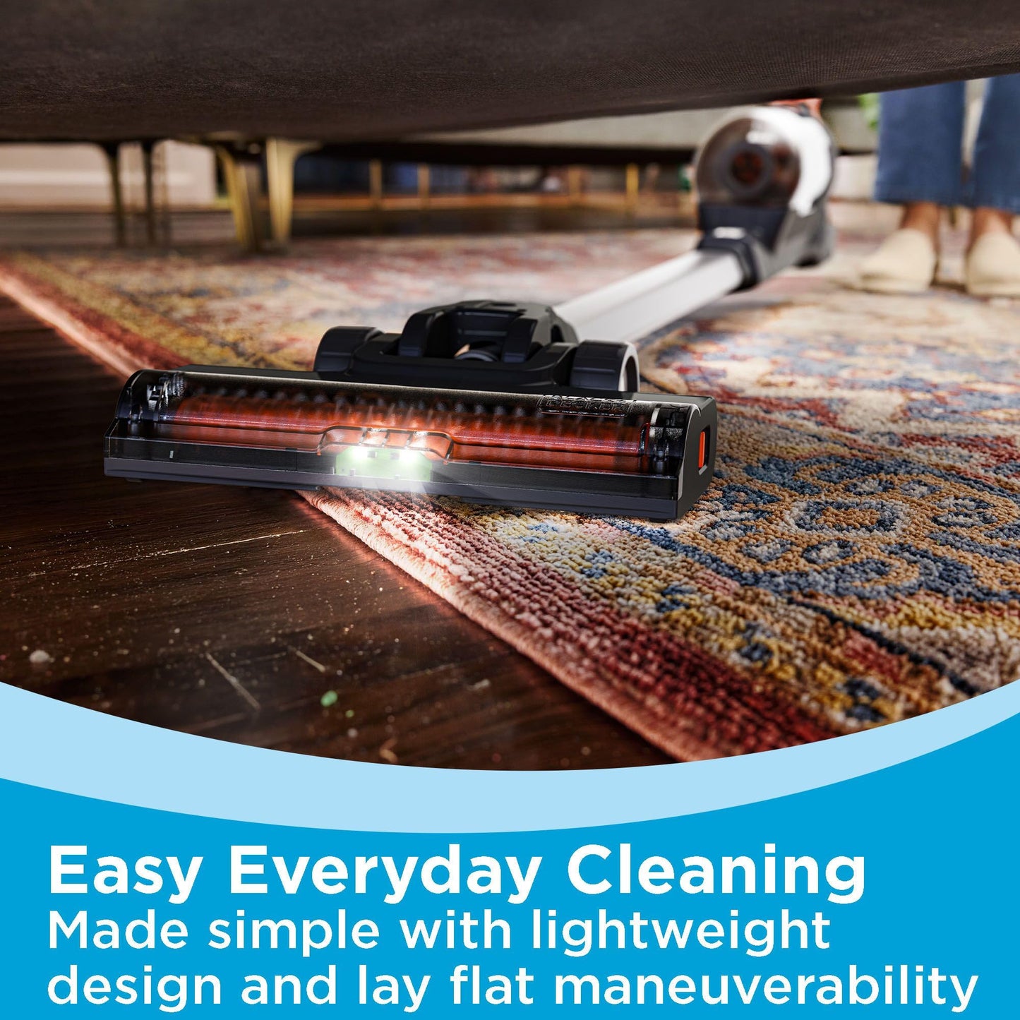 BLACK+DECKER 20V Cordless Stick Vacuum with Lights
