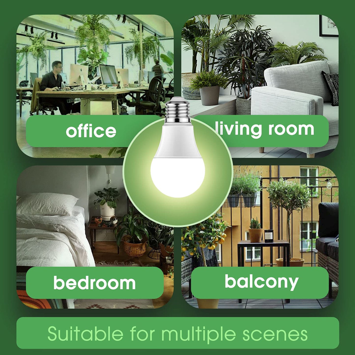 Briignite Full Spectrum LED Grow Light Bulbs