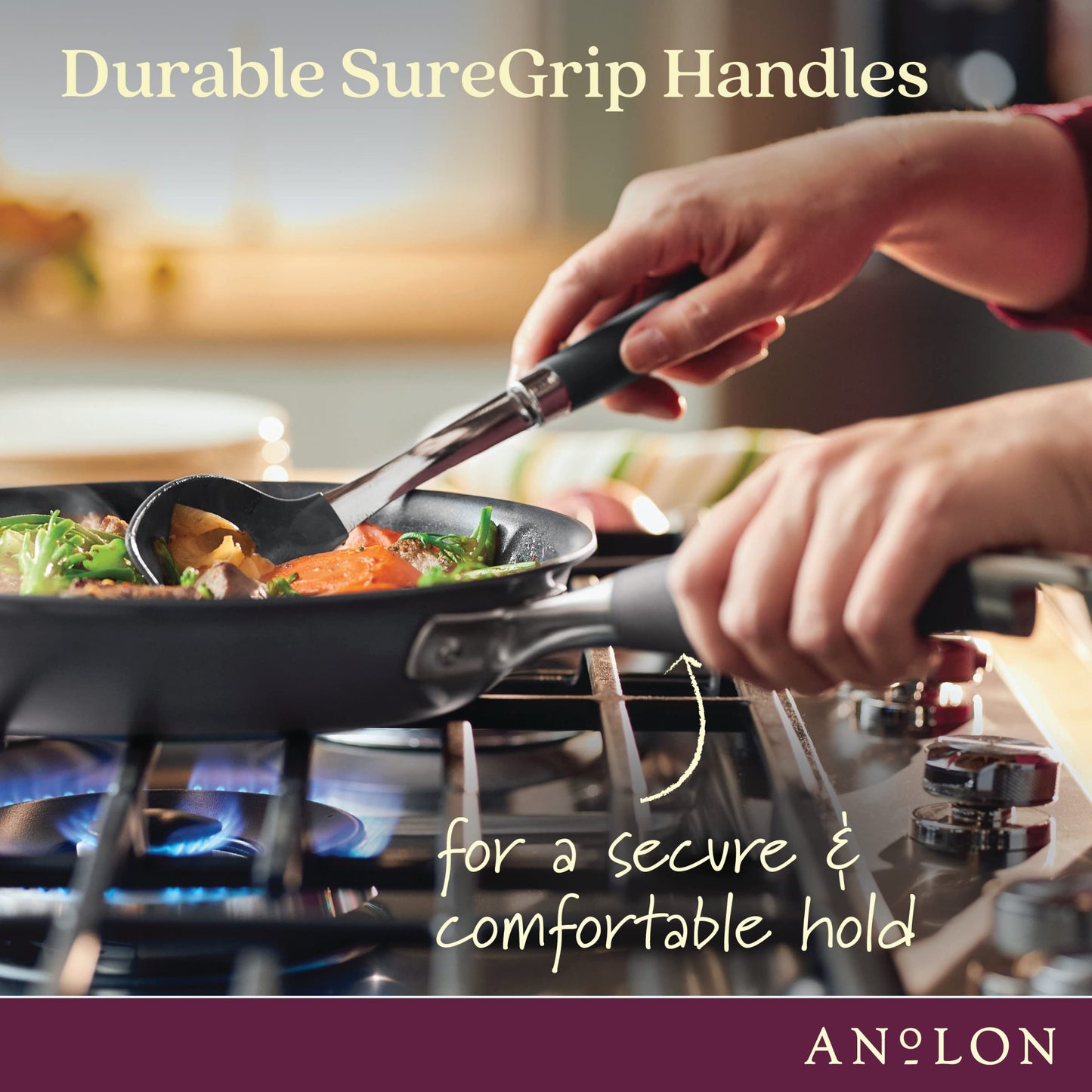 Anolon Hard-Anodized Nonstick Skillet Set, 2-Piece