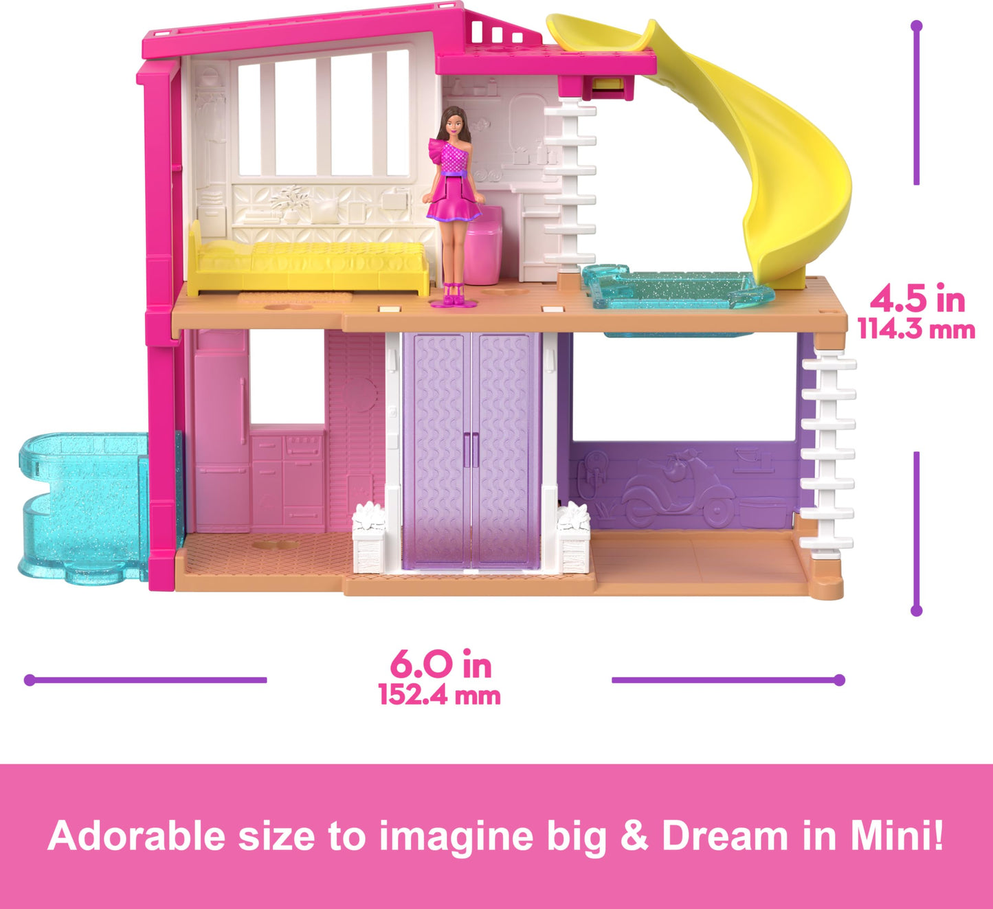 Barbie Mini Dreamhouse Doll House with Pool