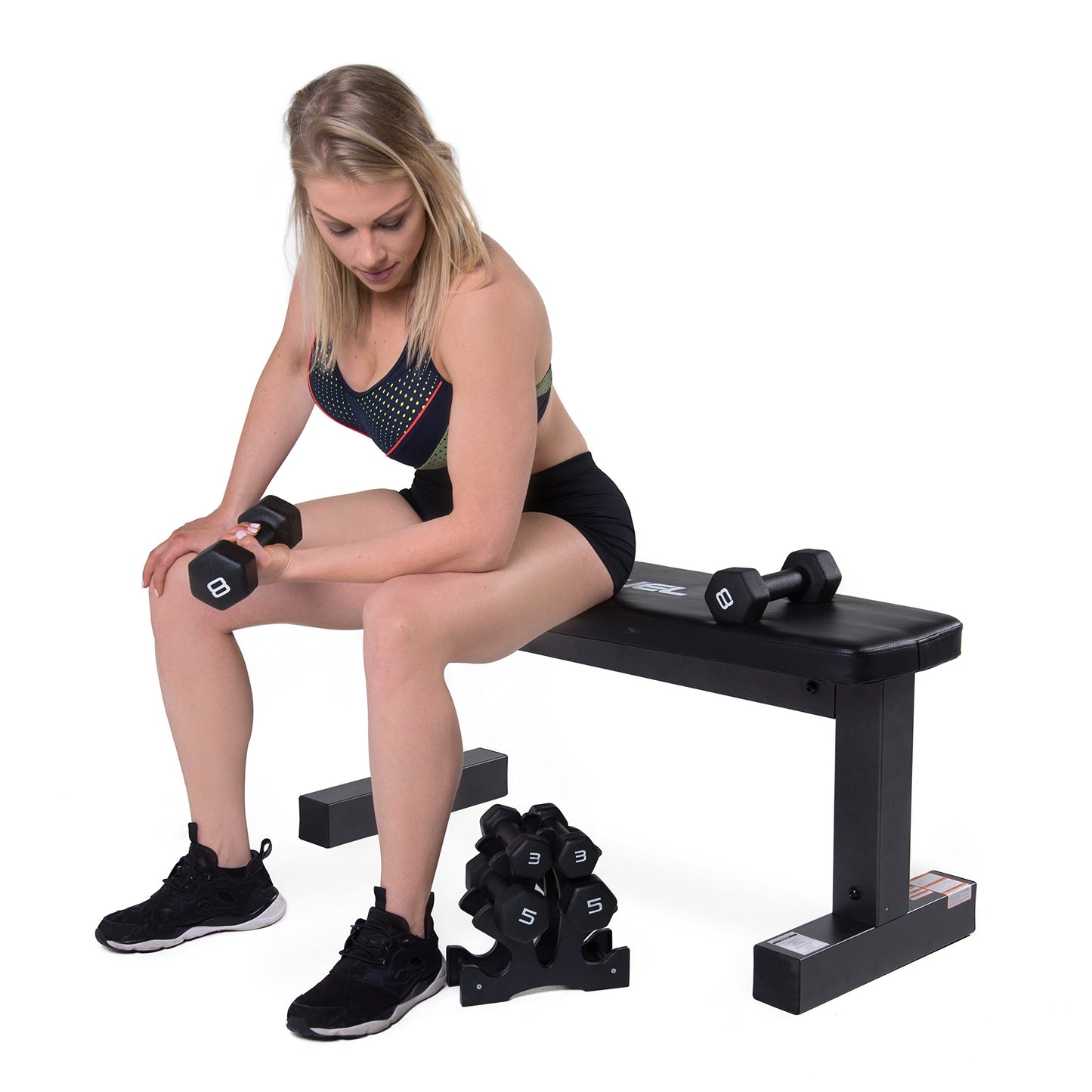 CAP Barbell 32 lb Neoprene Dumbbell Set with Rack
