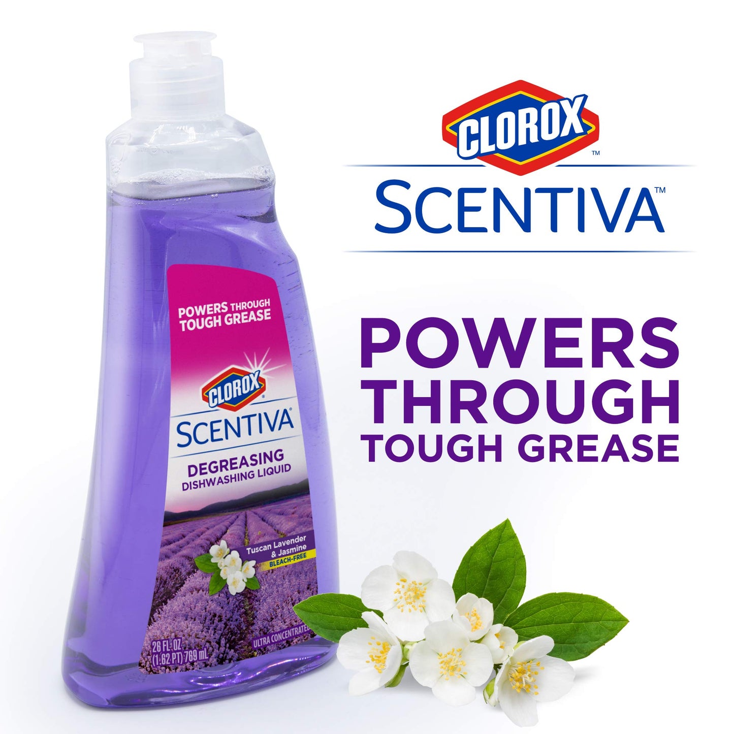 Clorox Scentiva Dish Soap, Lavender & Jasmine