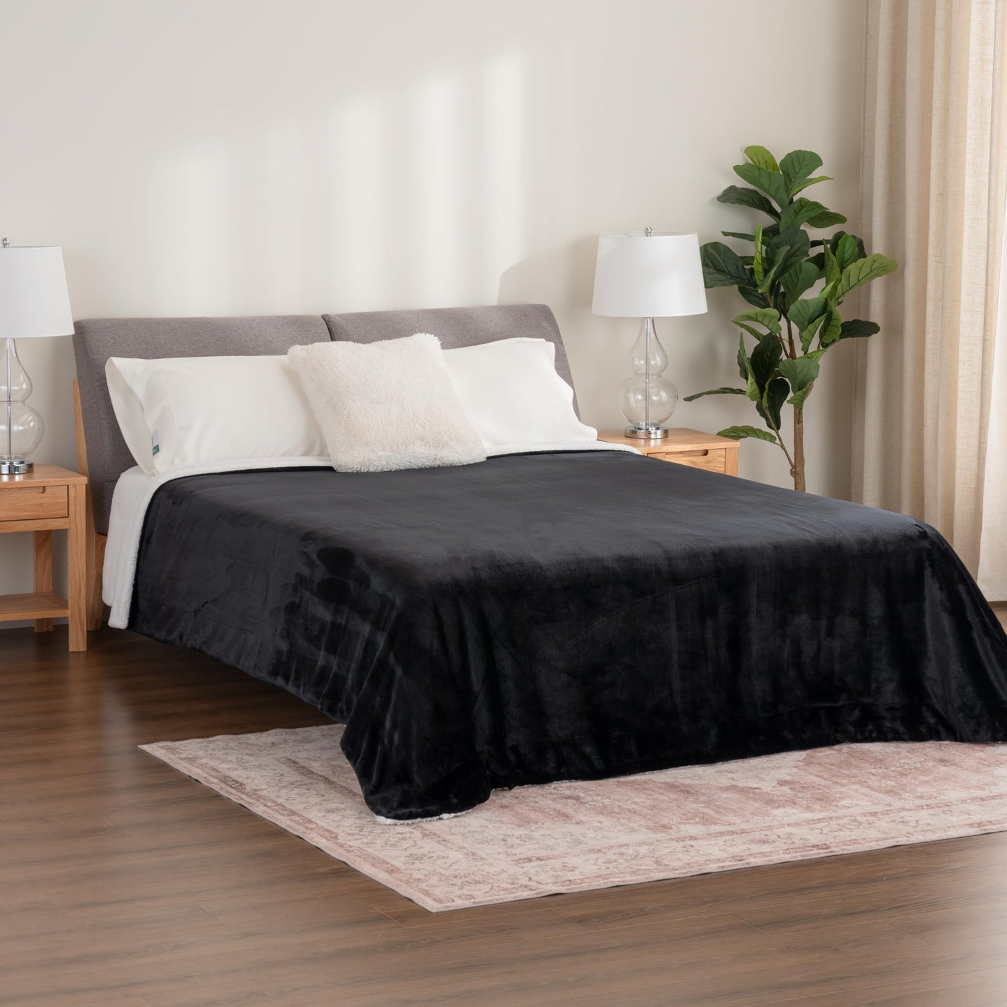 Berkshire Blanket Sherpa Fleece Reversible Blanket