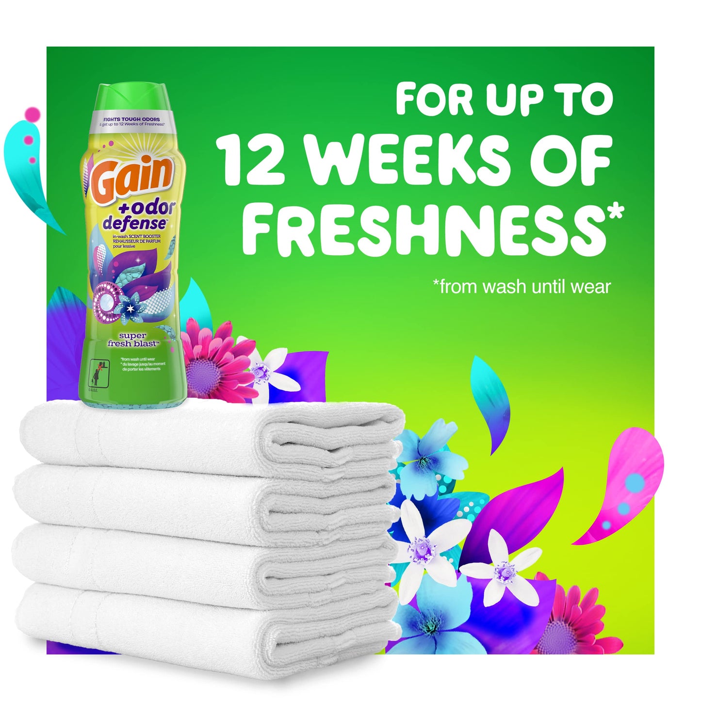 Gain Odor Defense In-Wash Scent Booster 24 oz