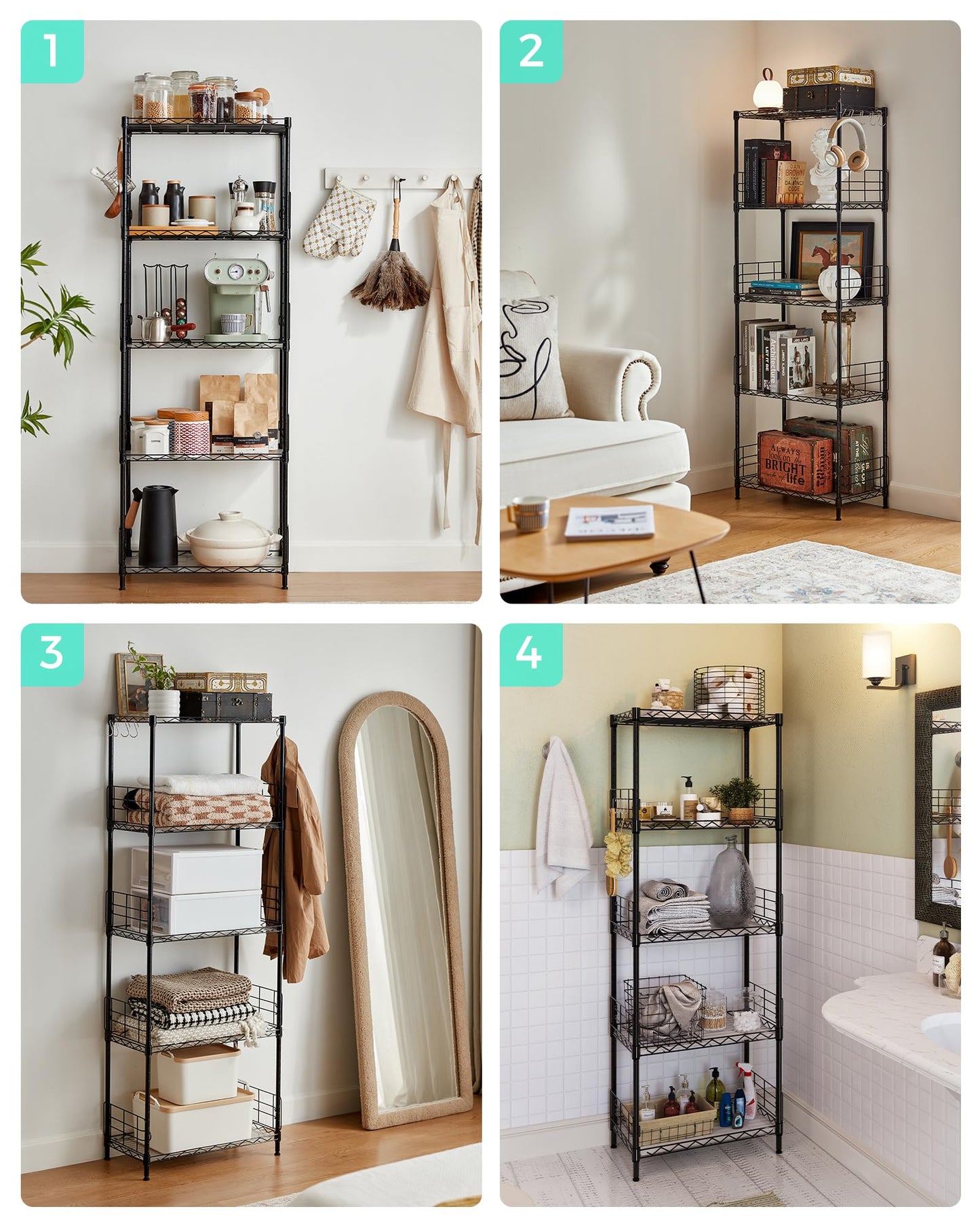 5-Tier Heavy Duty Metal Storage Shelf
