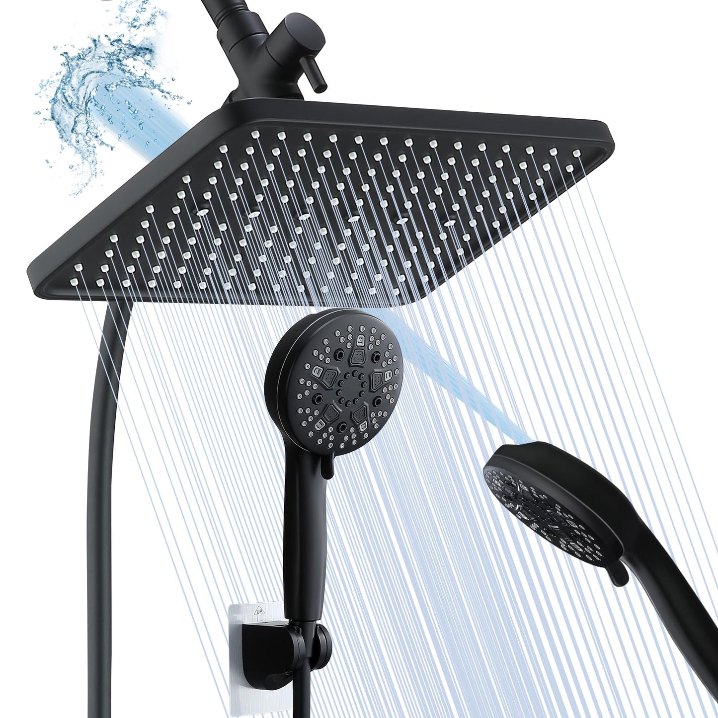 12 Inch Rainfall Shower Head with Handheld Spray