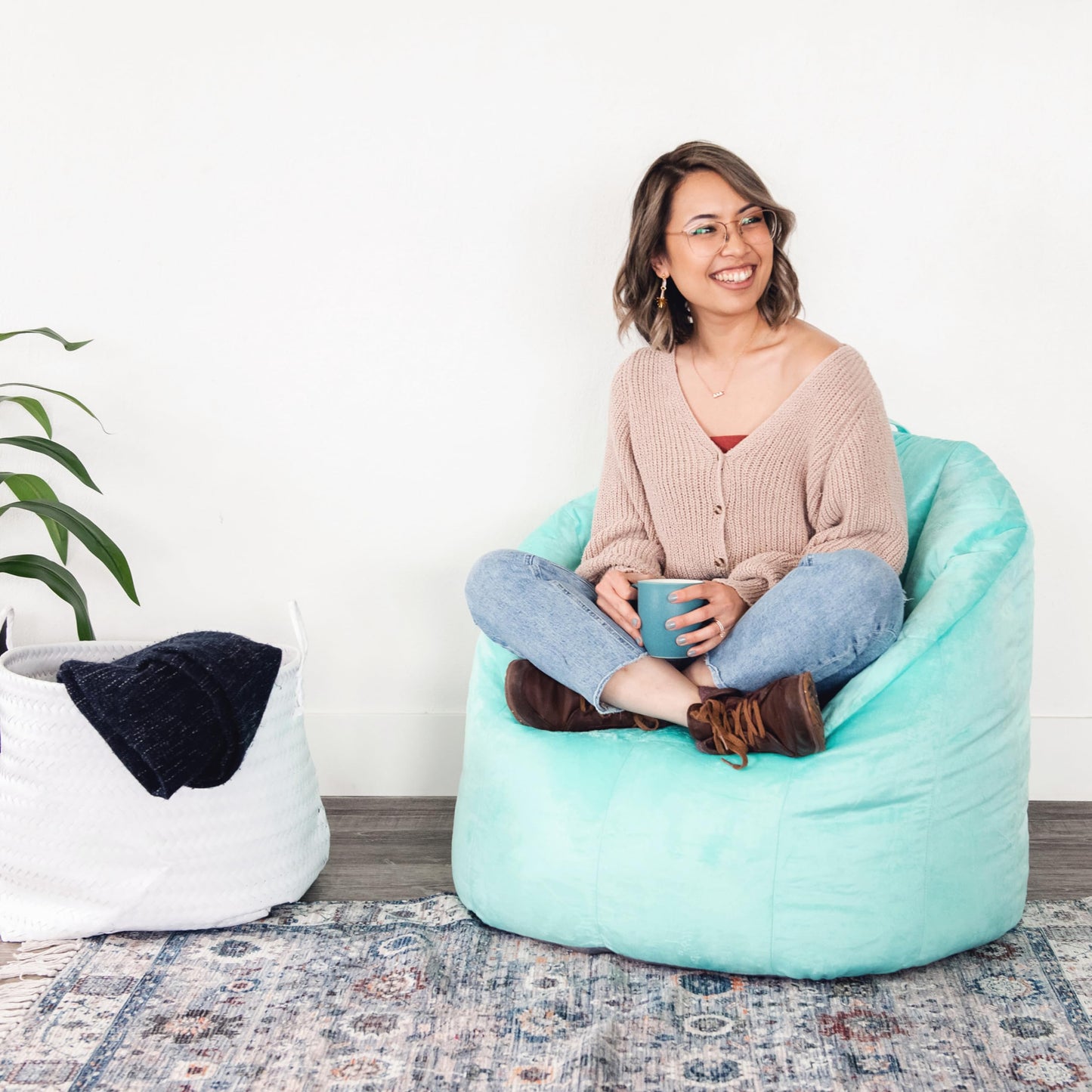 Big Joe Milano Plush Beanbag Chair