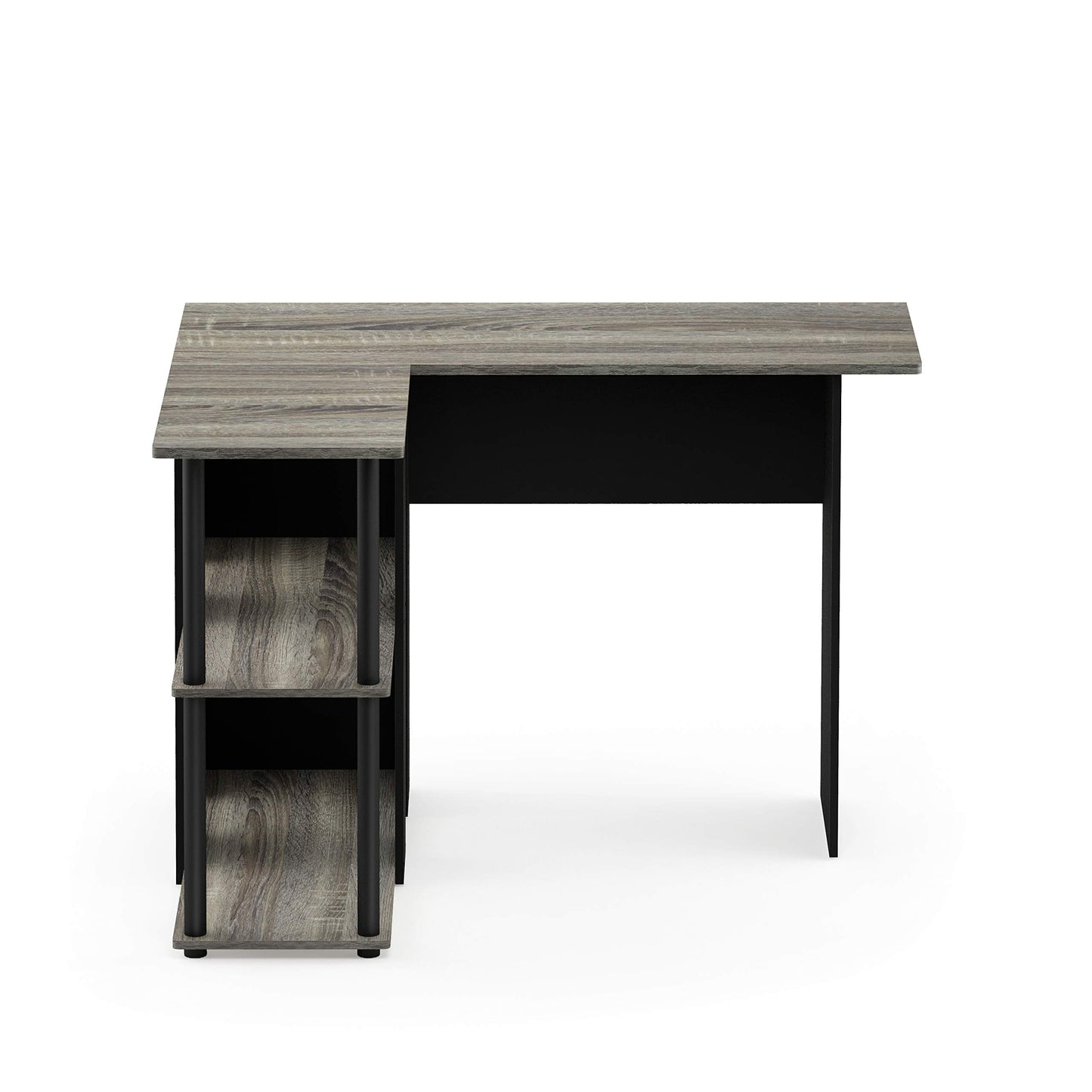 Furinno L-Shape Computer Desk with Bookshelf
