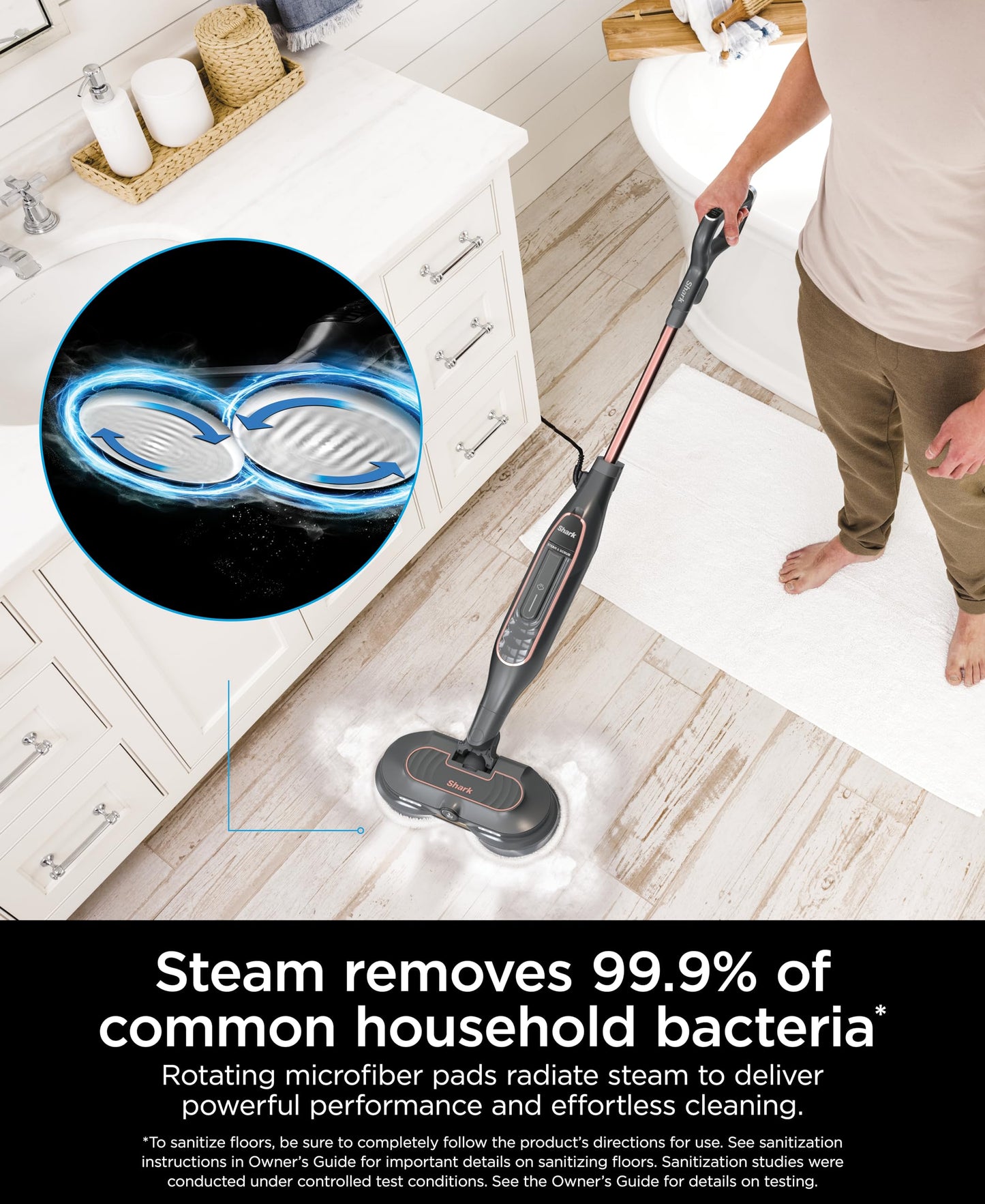 Shark Steam Mop with Scrub Technology & Modes