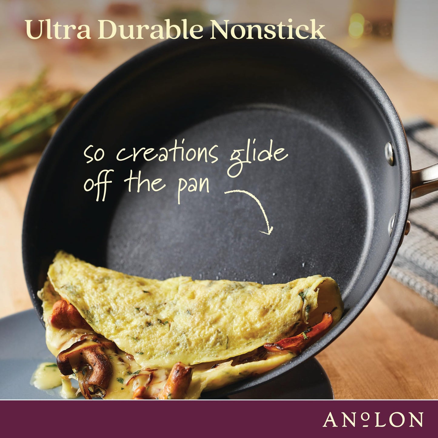 Anolon Hard-Anodized Nonstick Skillet Set, 2-Piece