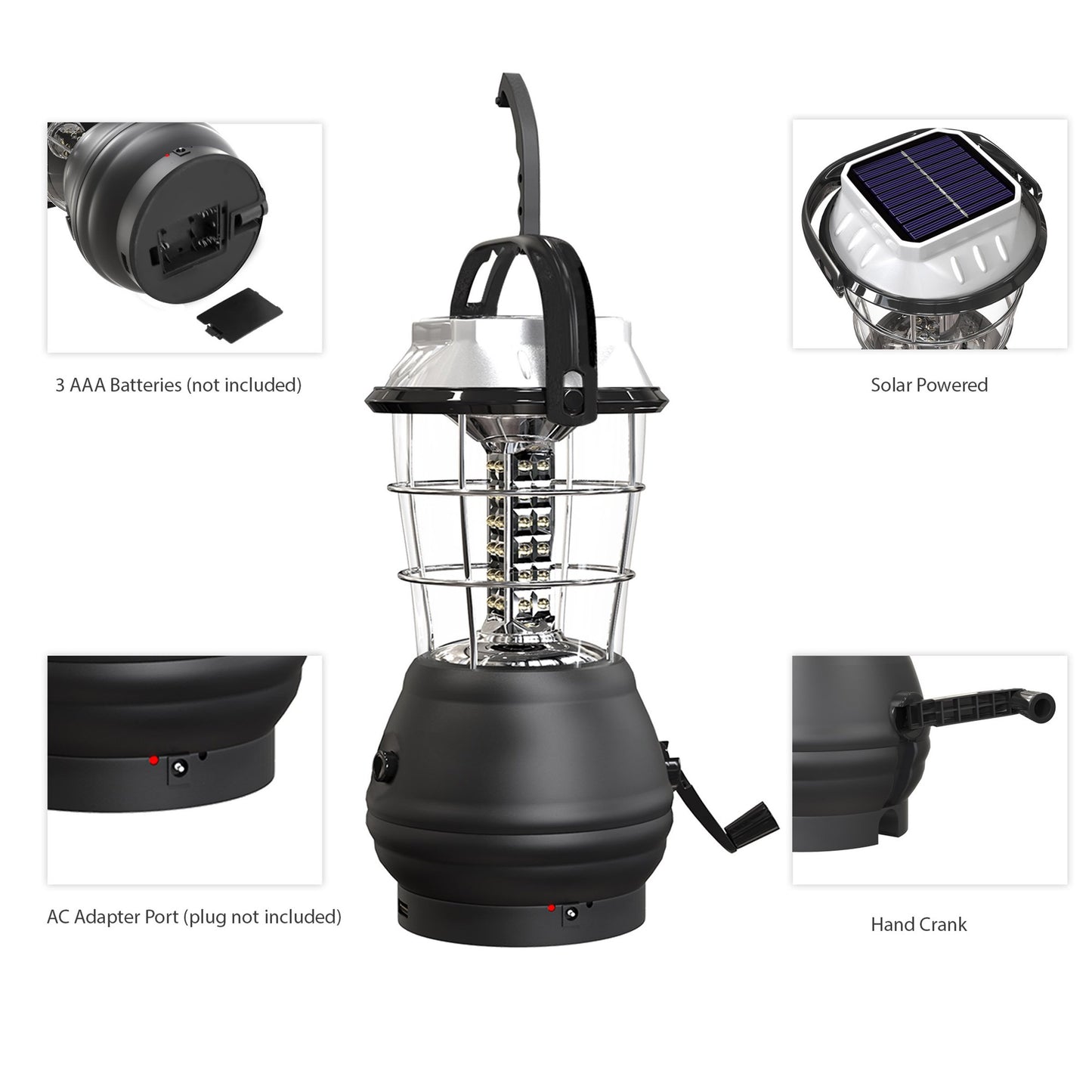 Solar Powered Lantern for Camping by Whetstone