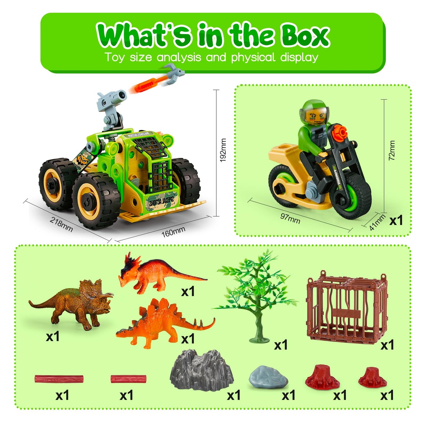 Dinosaur Building Toys STEM Kit for Kids