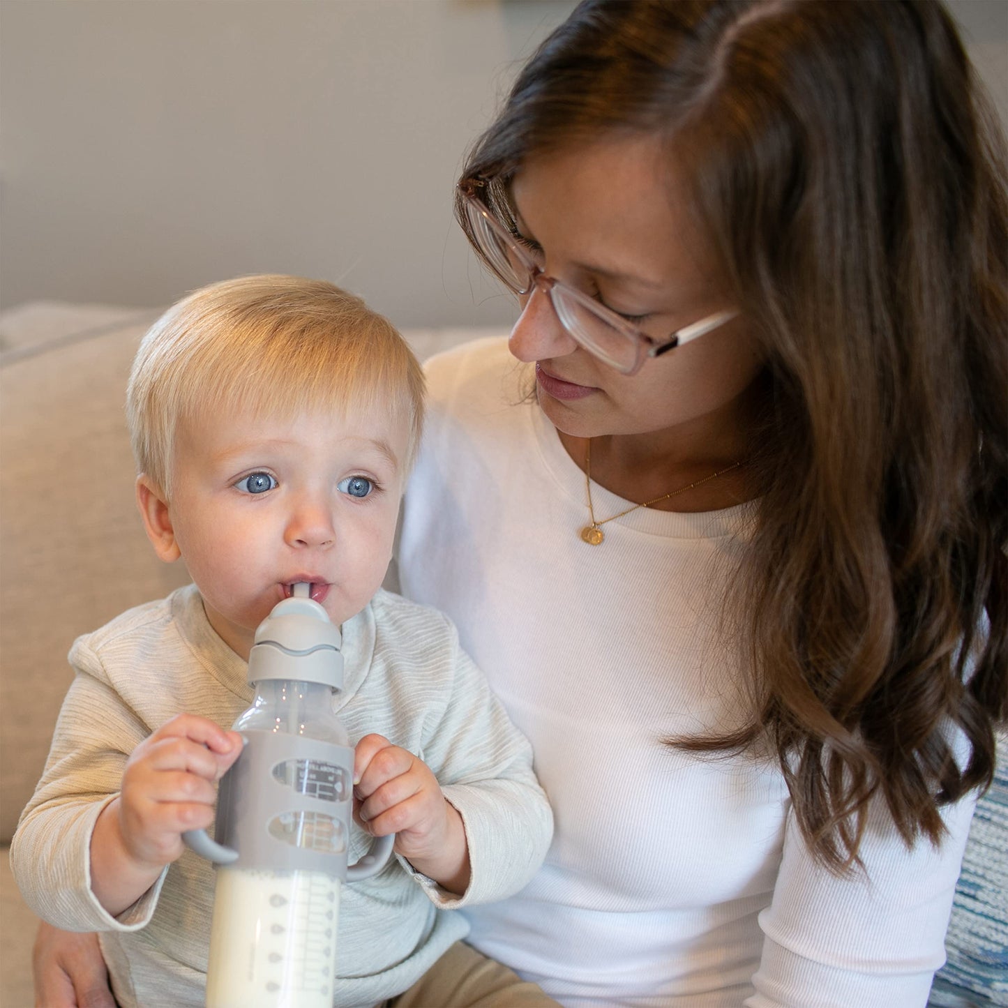 Dr. Brown's Spill-Proof Sippy Straw Bottle 8 oz