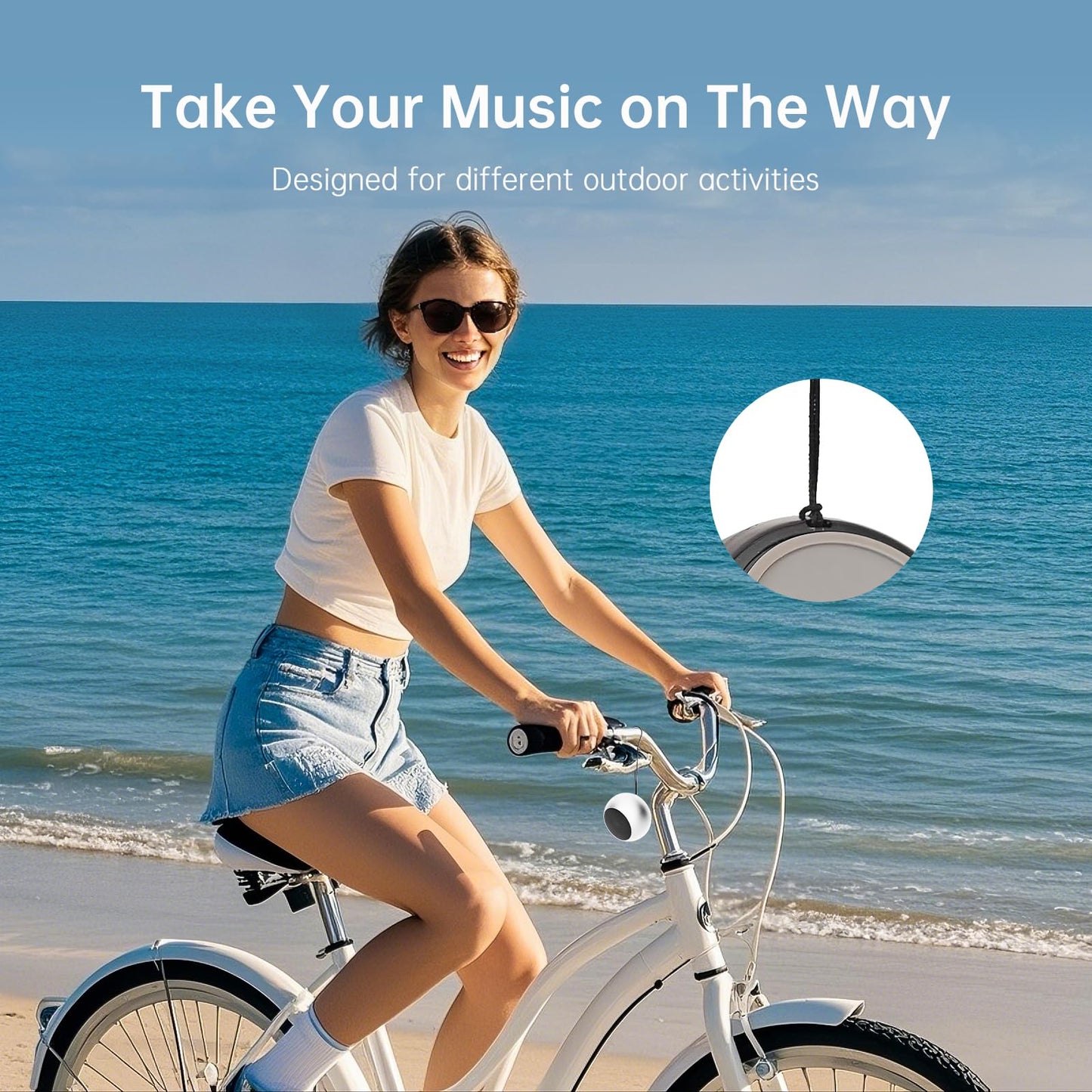 Portable Bluetooth Speaker with Loud Stereo Sound