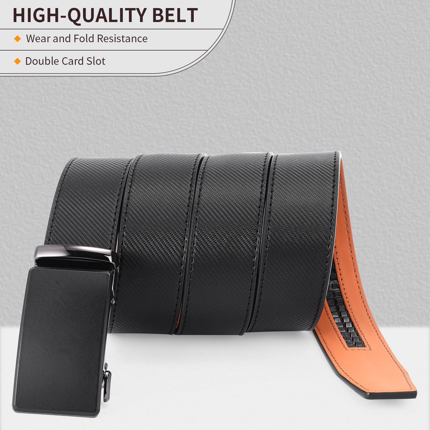 FALAN MULE Adjustable Leather Ratchet Belt for Men