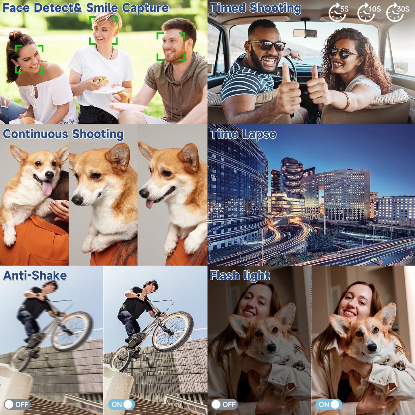 4K 50MP Vlogging Camera with 180° Flip Screen