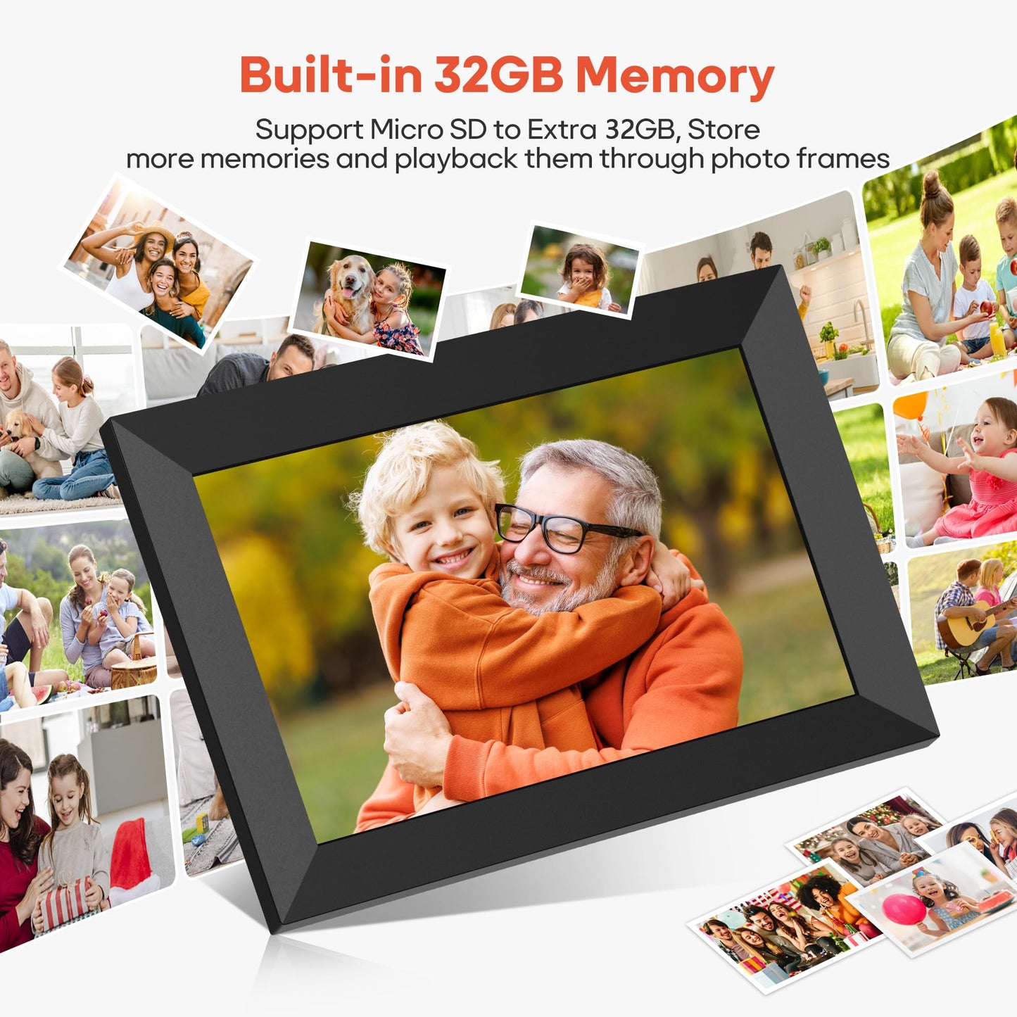 10.1" WiFi Digital Picture Frame with Touch Screen