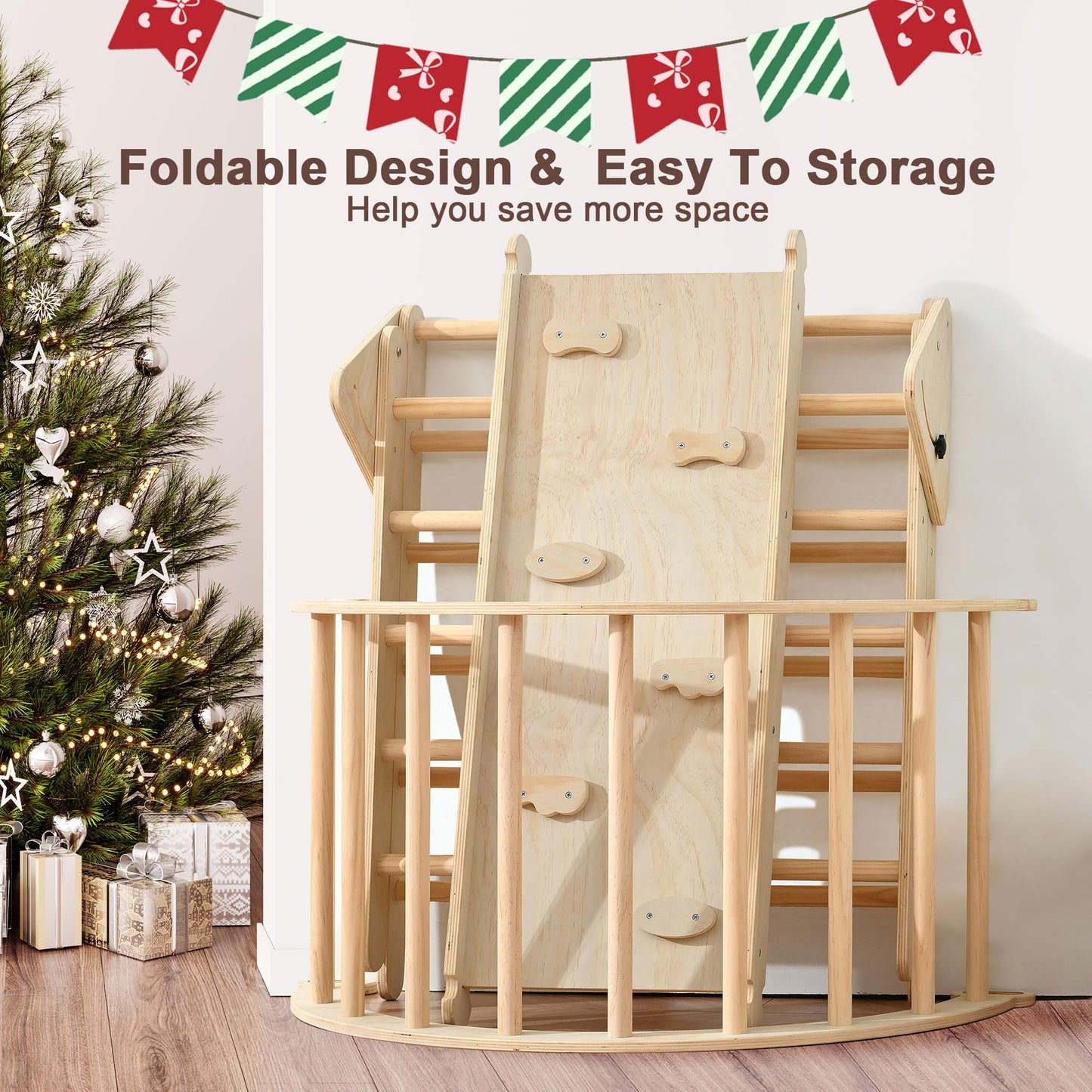 Pikler Triangle Climbing Set for Toddlers