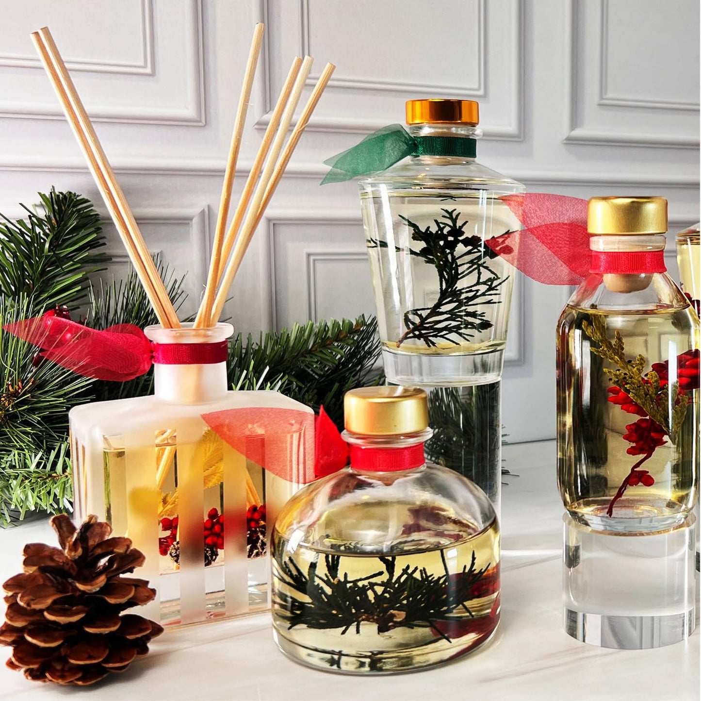Spicy Apple Cinnamon Reed Diffuser Set